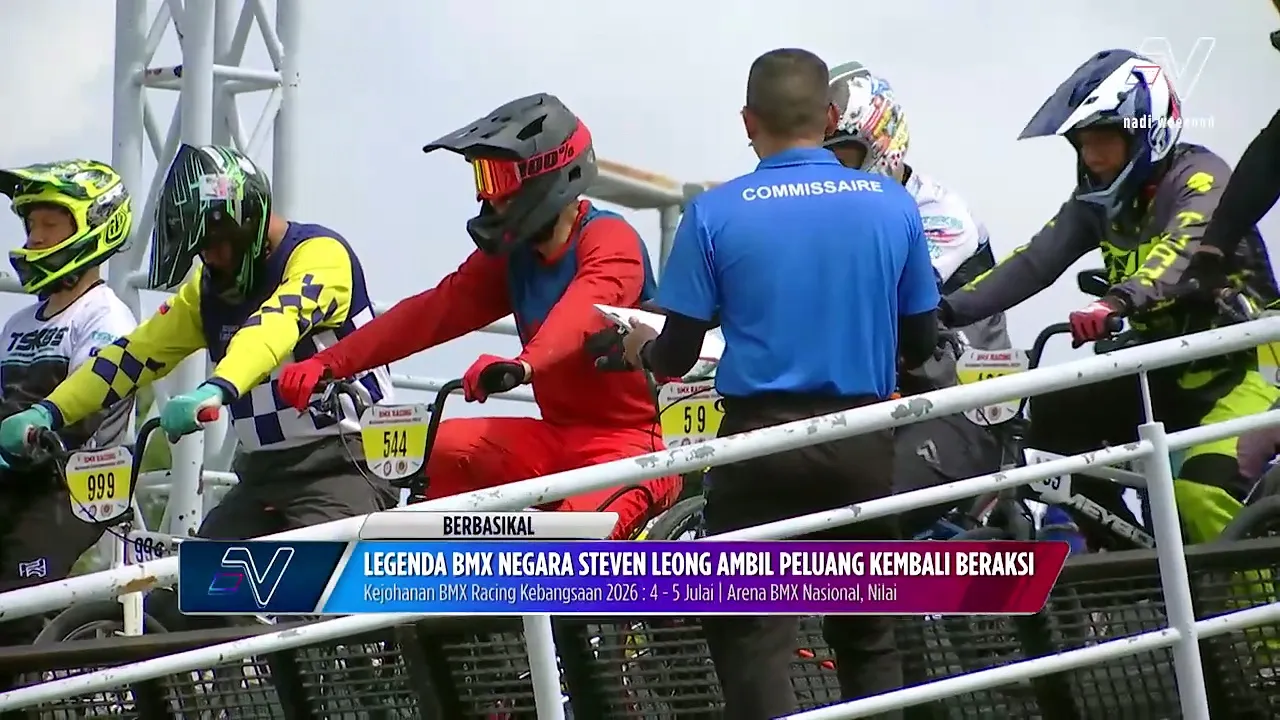 Usia bukan penghalang buat Steven Leong untuk terus beraksi dalam dunia BMX