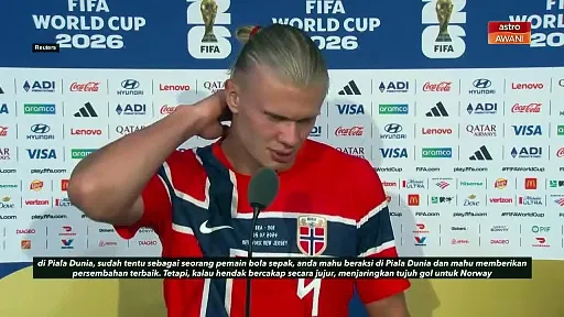 Haaland terus bersinar, Norway mara ke suku akhir