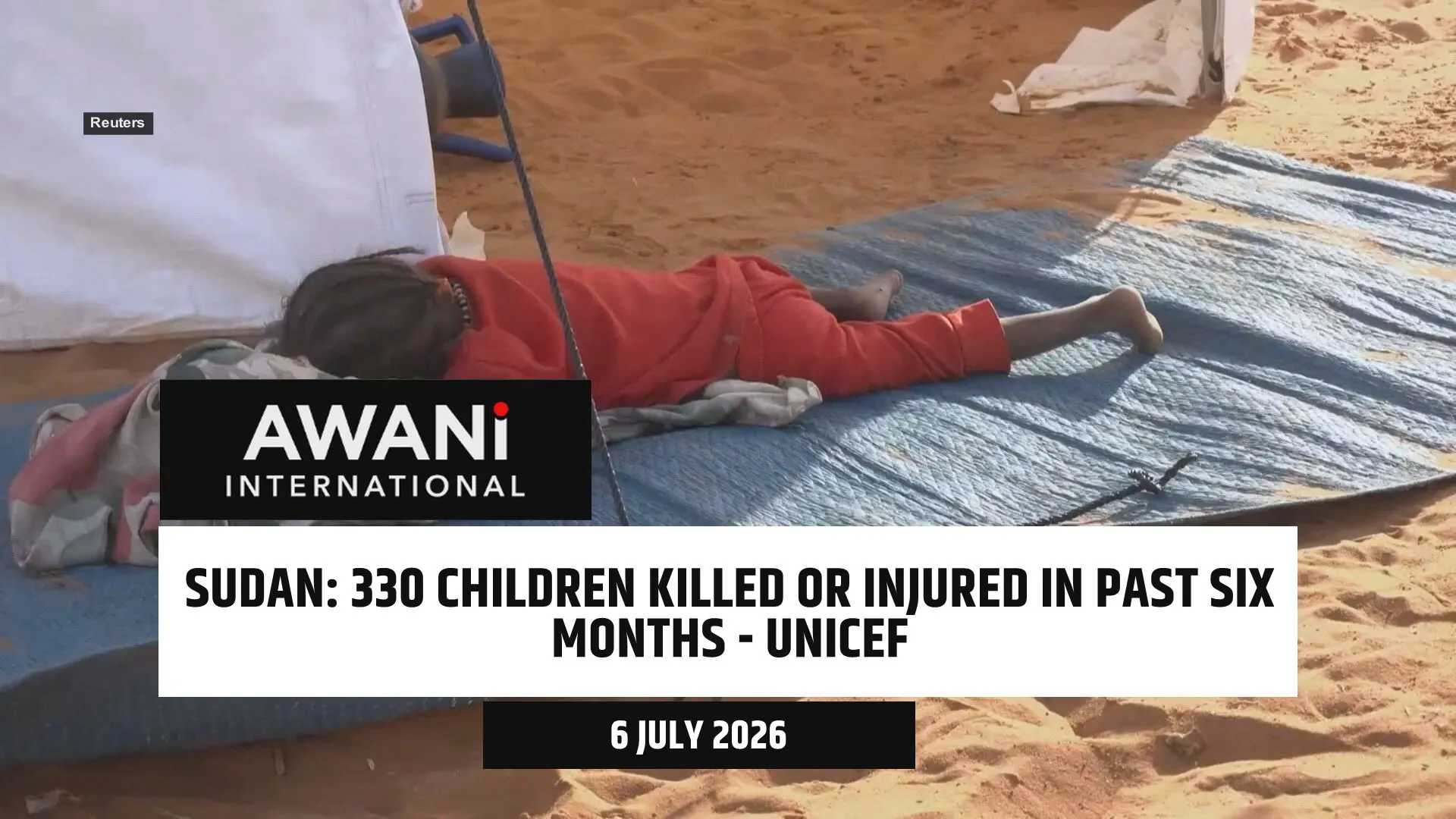 330 children killed or injured in past six months - UNICEF