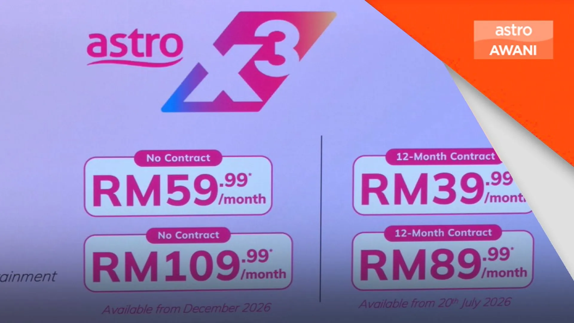 Astro X3 tawar hiburan lebih mudah dan fleksibel