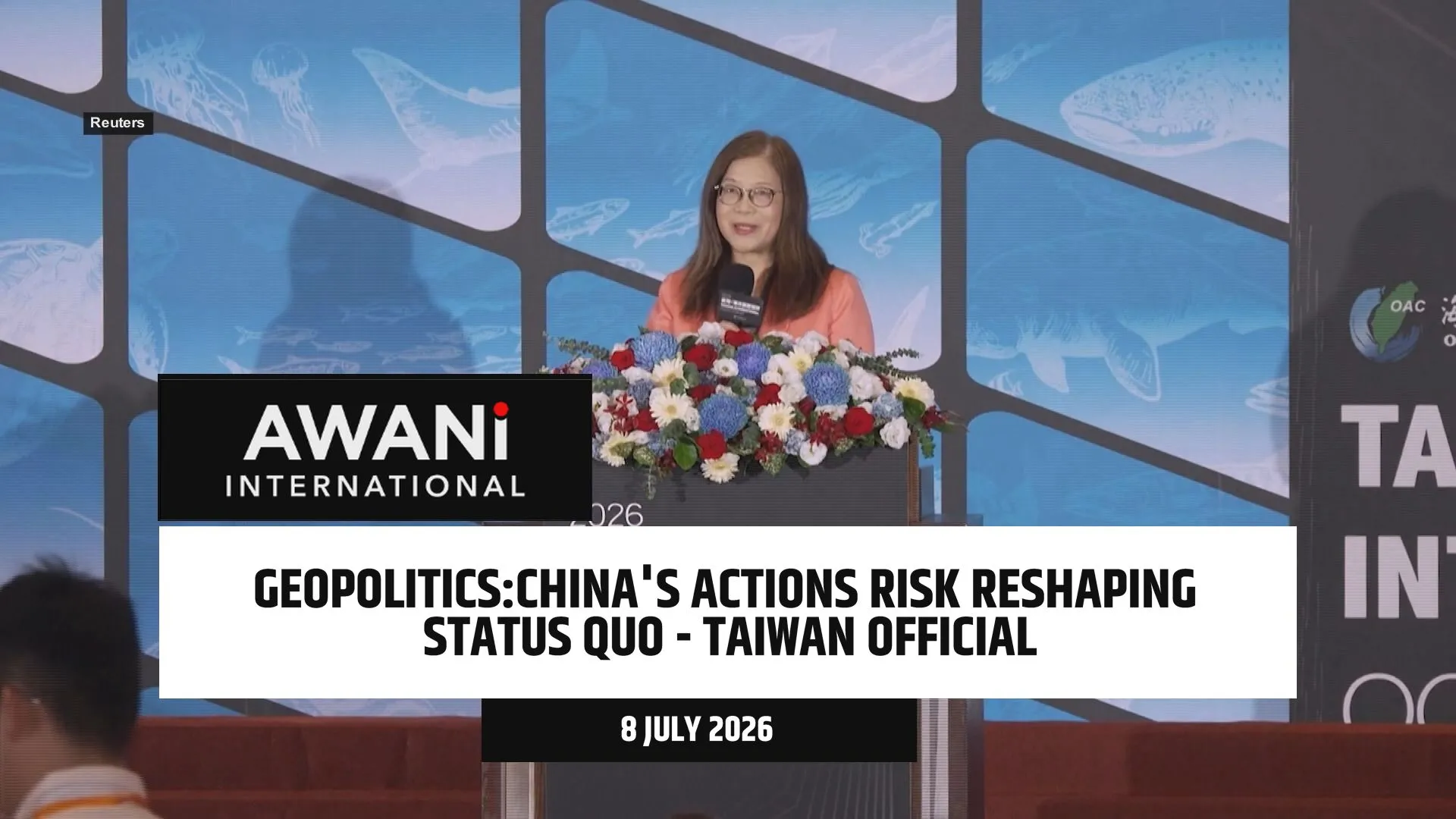 China's actions risk creation of new status quo, Taiwan official says