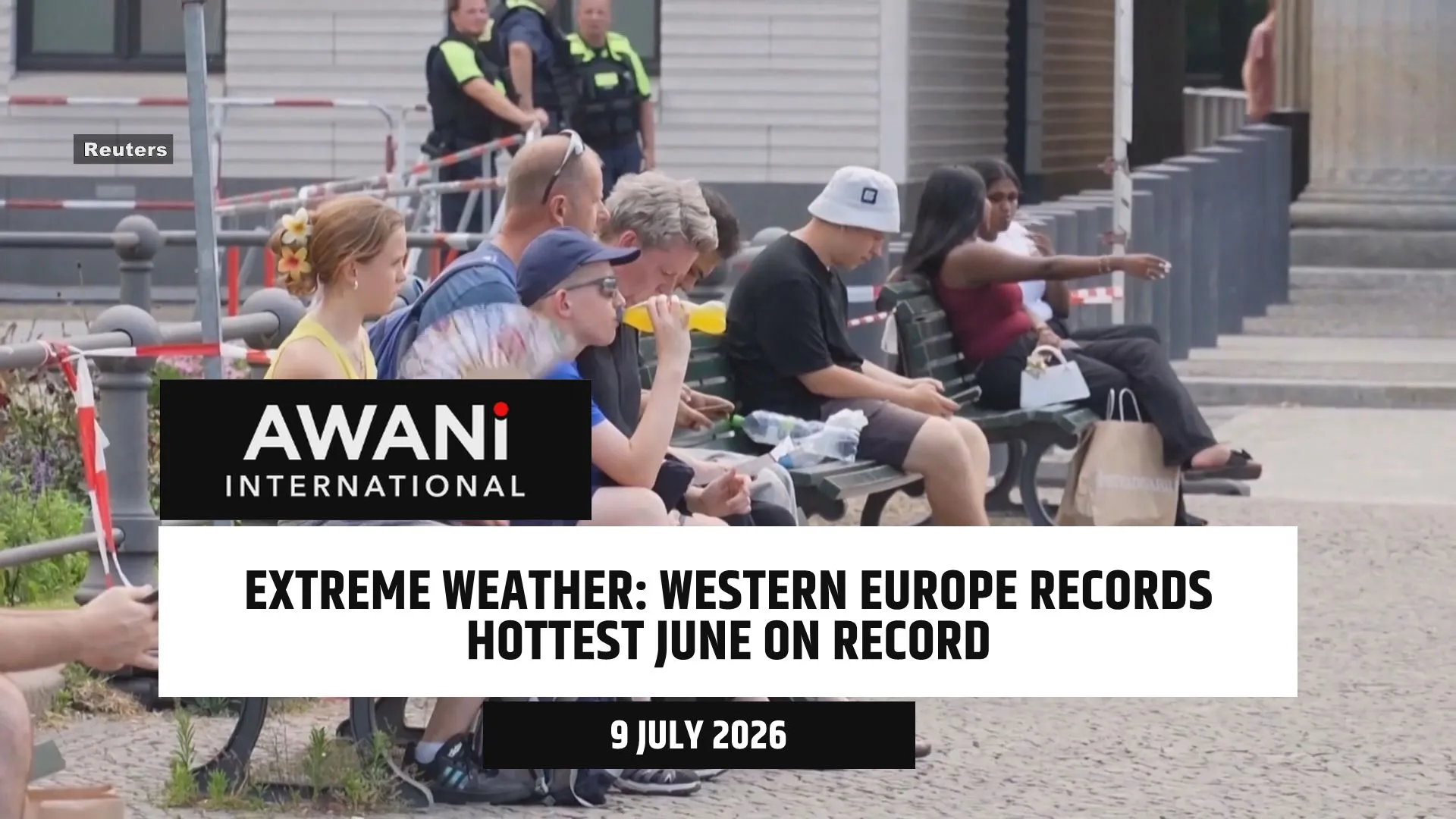 Western Europe records hottest June on record