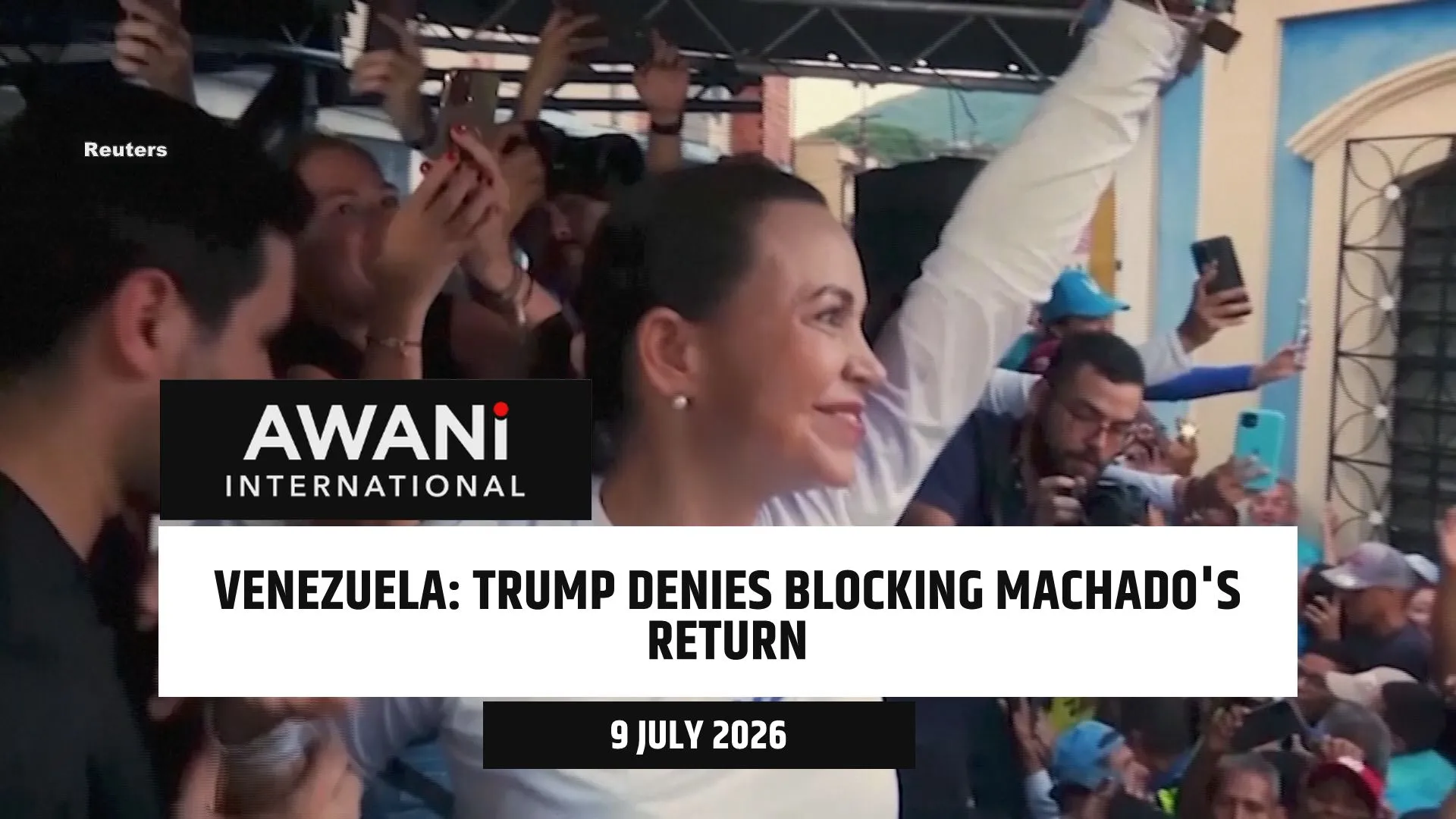 Trump denies blocking Machado's return