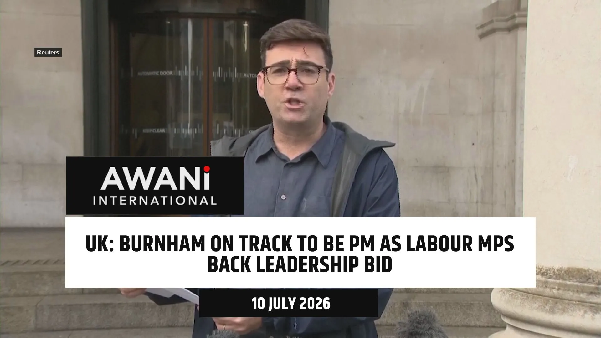 Burnham on track to be UK PM as Labour MPs back leadership bid