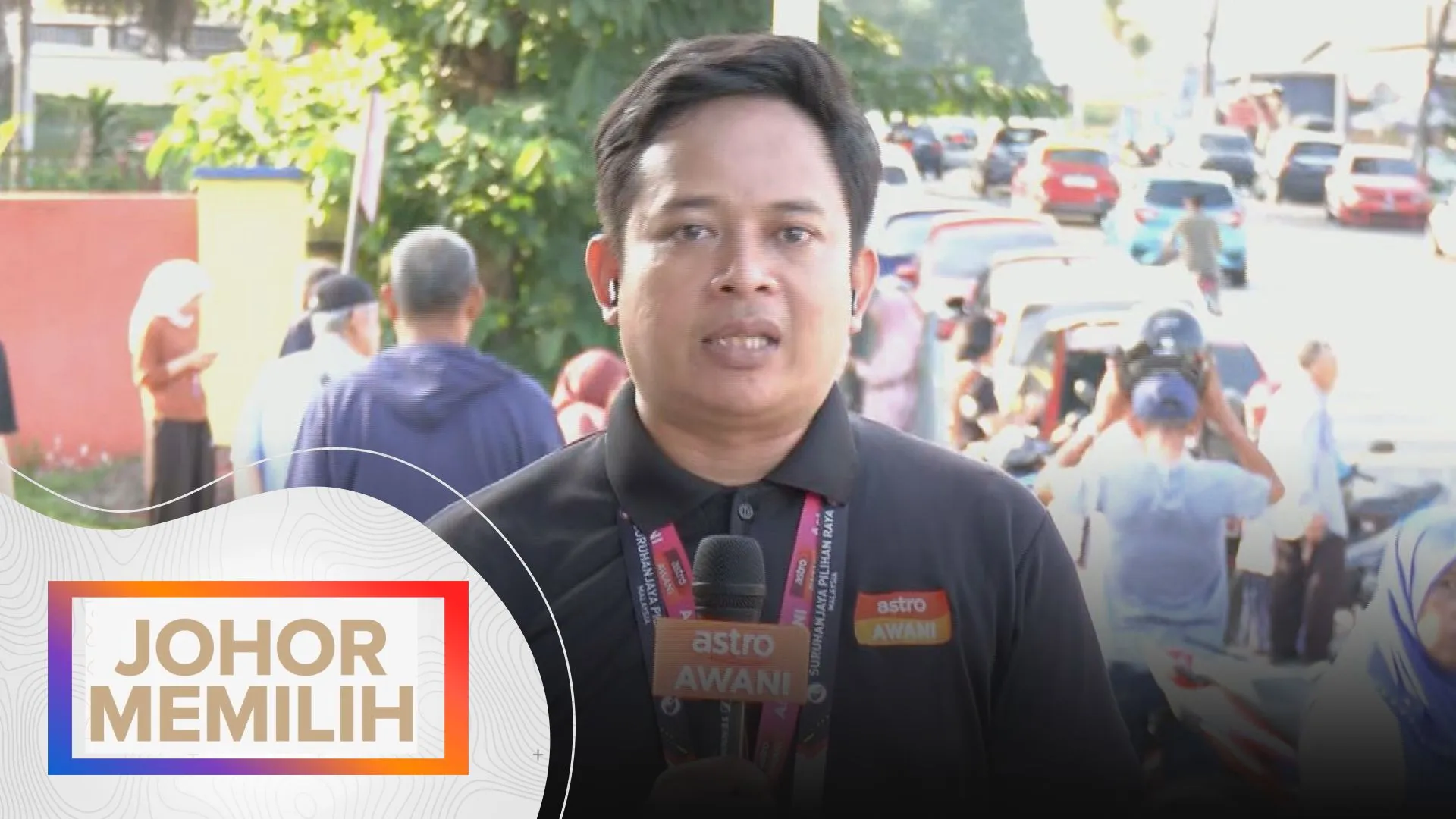 Johor Memilih: Perkembangan pusat mengundi di Sekolah Menengah Khir Johari, Kampung Melayu Majidee setakat 8 pagi