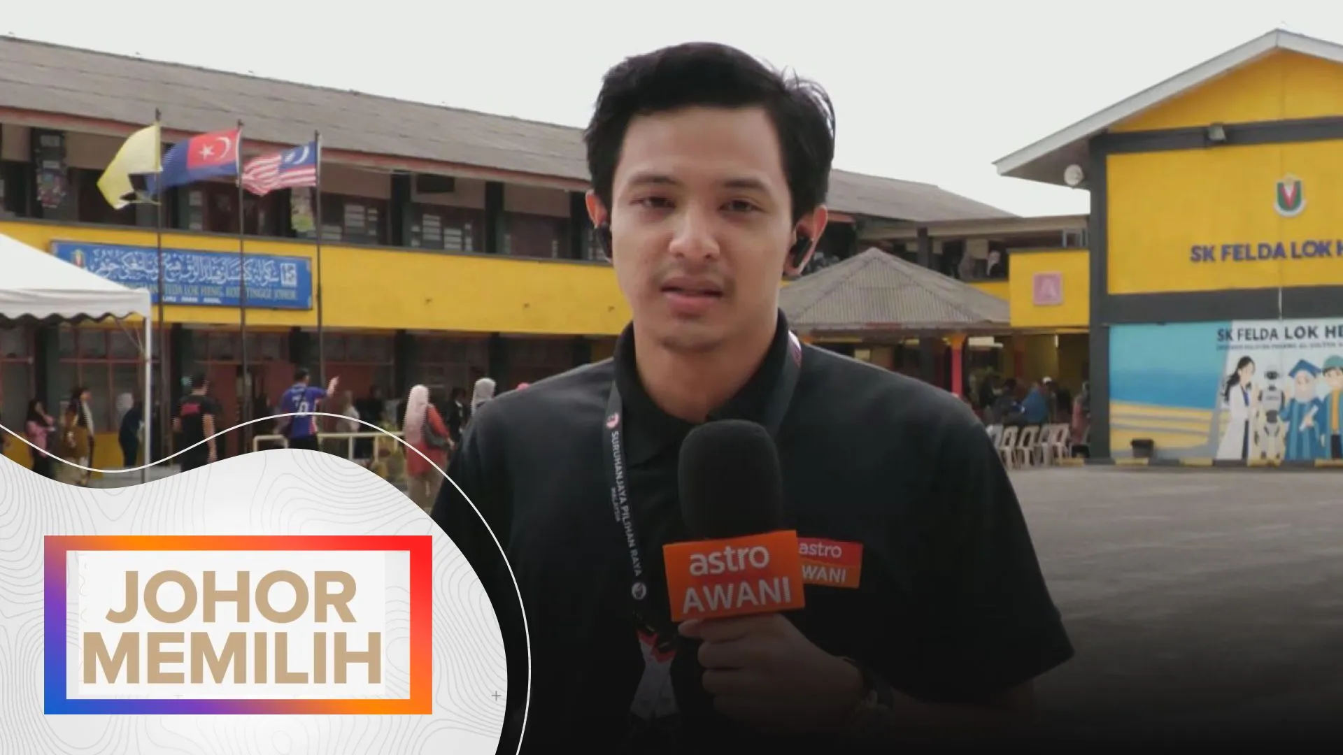 Johor Memilih: Perkembangan pusat mengundi di Sekolah Kebangsaan Felda Lok Heng setakat 11 pagi