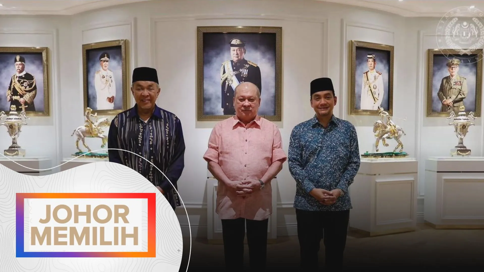 Sultan Ibrahim terima mengadap Zahid dan Onn Hafiz