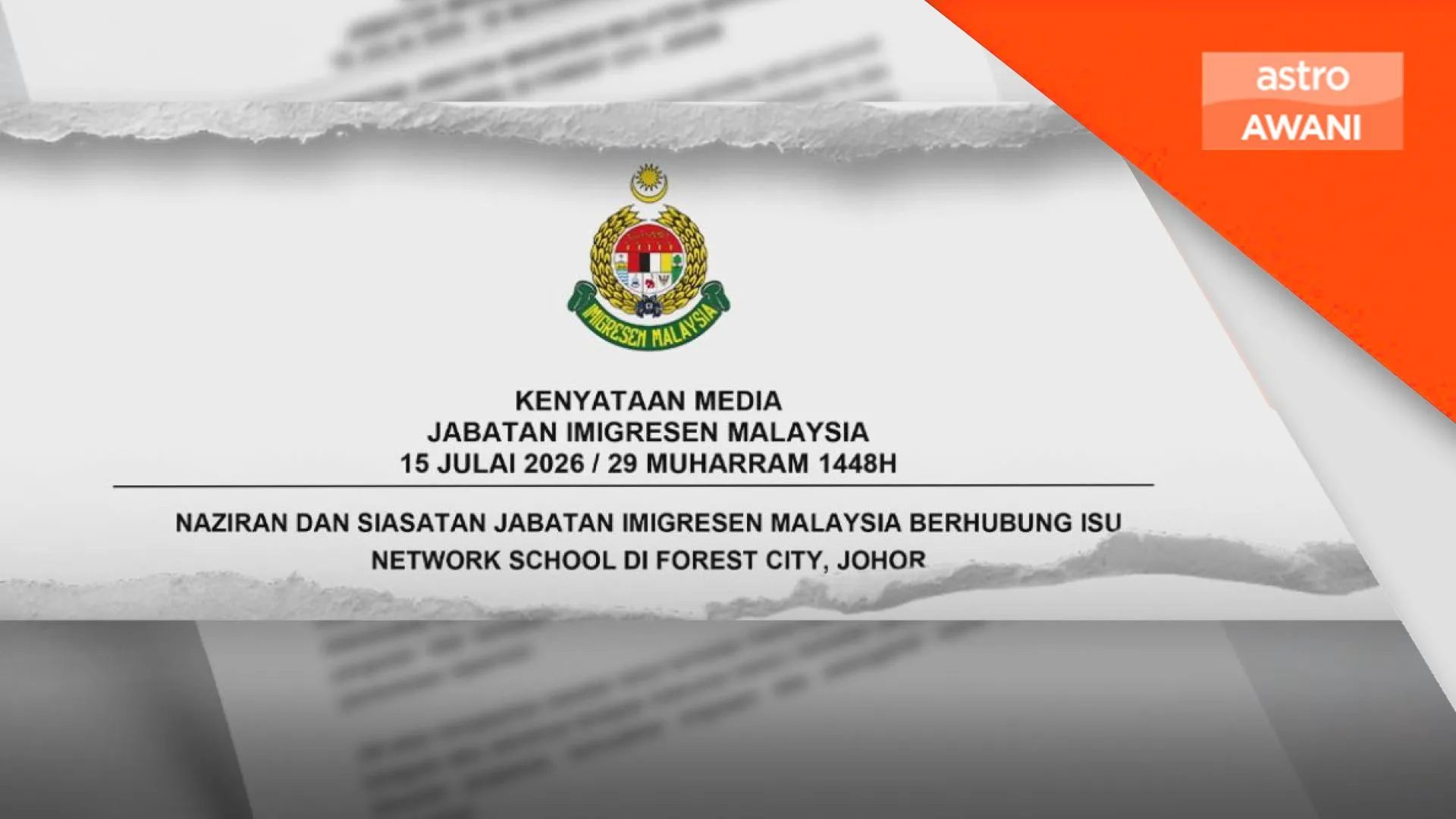 Imigresen periksa 265 warga asing, siasatan diteruskan