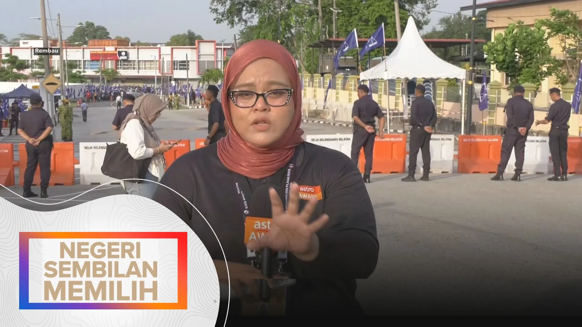 Perkembangan di Pusat Penamaan Calon di Rembau setakat jam 8 pagi