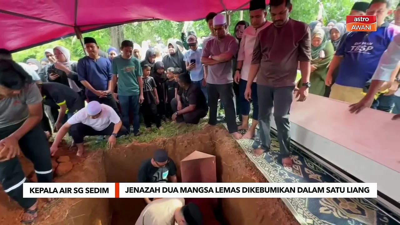Jenazah dua mangsa lemas dikebumikan dalam satu liang