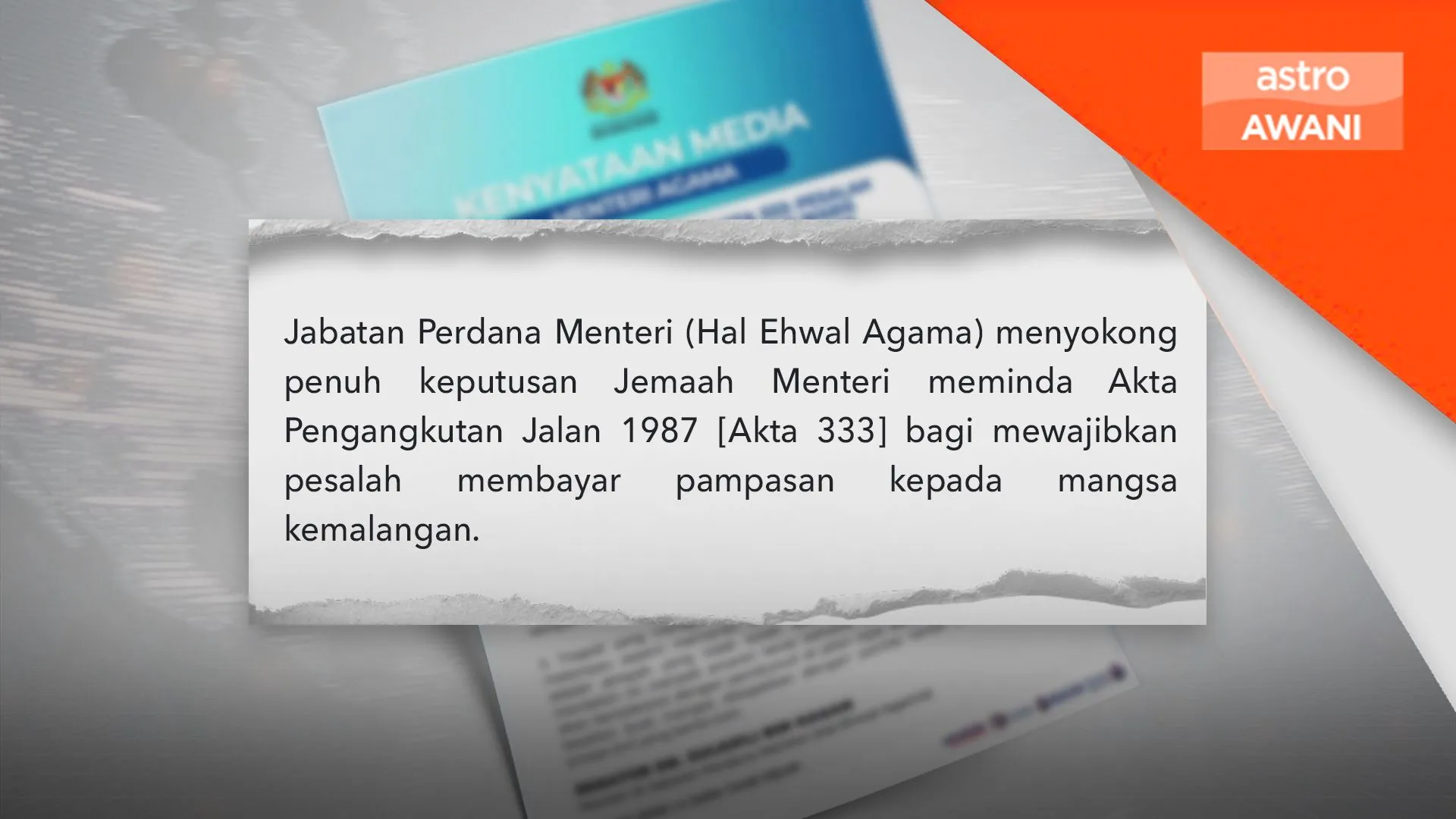 JPM (Hal Ehwal Agama) teliti mekanisme diyat