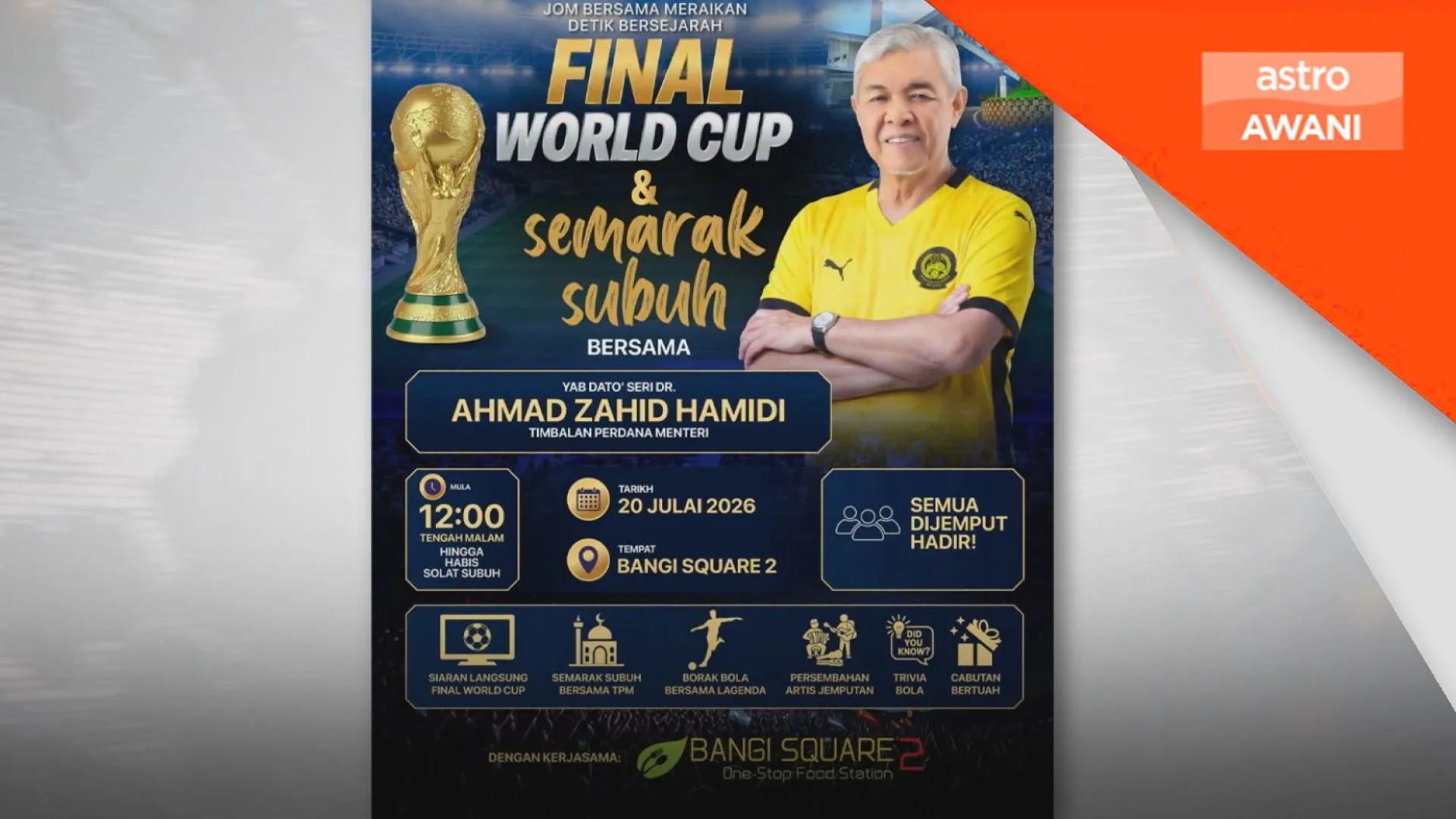 Malaysia berhasrat jadi tuan rumah Piala Dunia - Ahmad Zahid