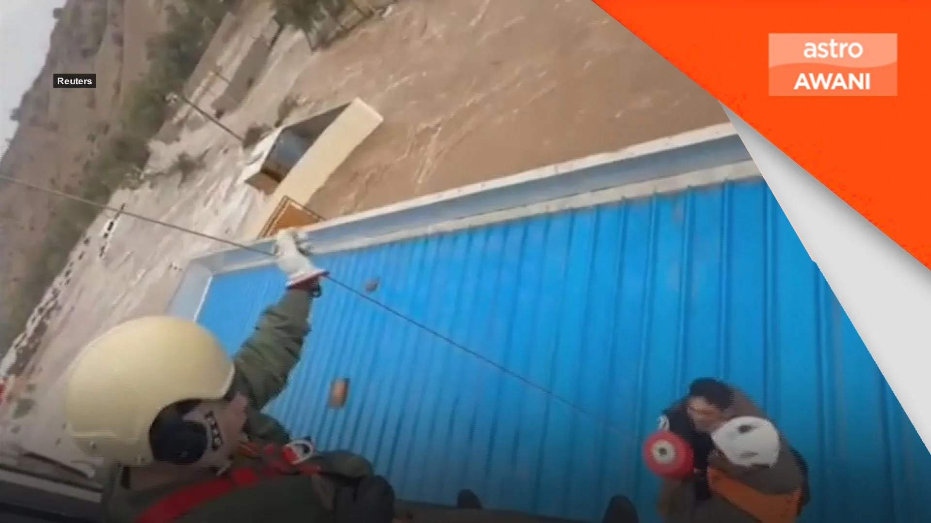 Tentera, polis Chile giat selamatkan mangsa banjir