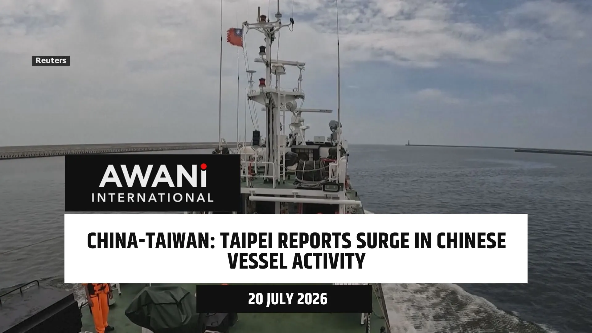 Taipei reports surge in Chinese vessel activity