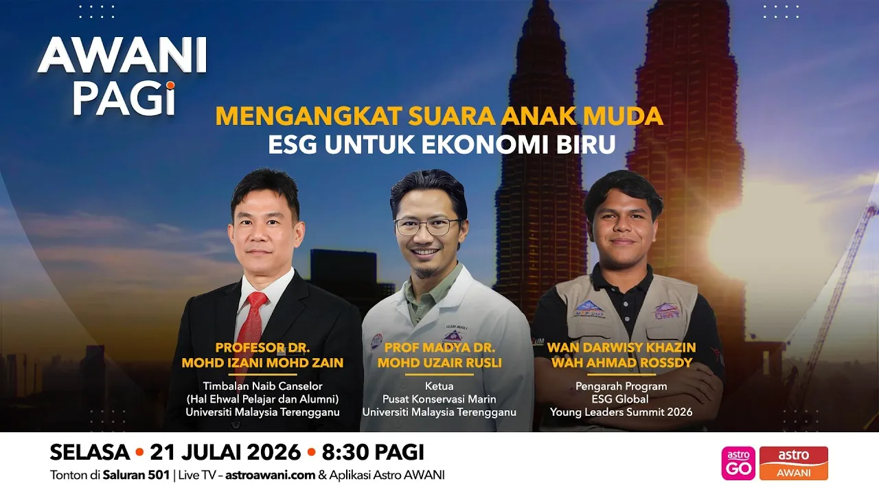 AWANI Pagi: Mengangkat Suara Anak Muda ESG Untuk Ekonomi Biru
