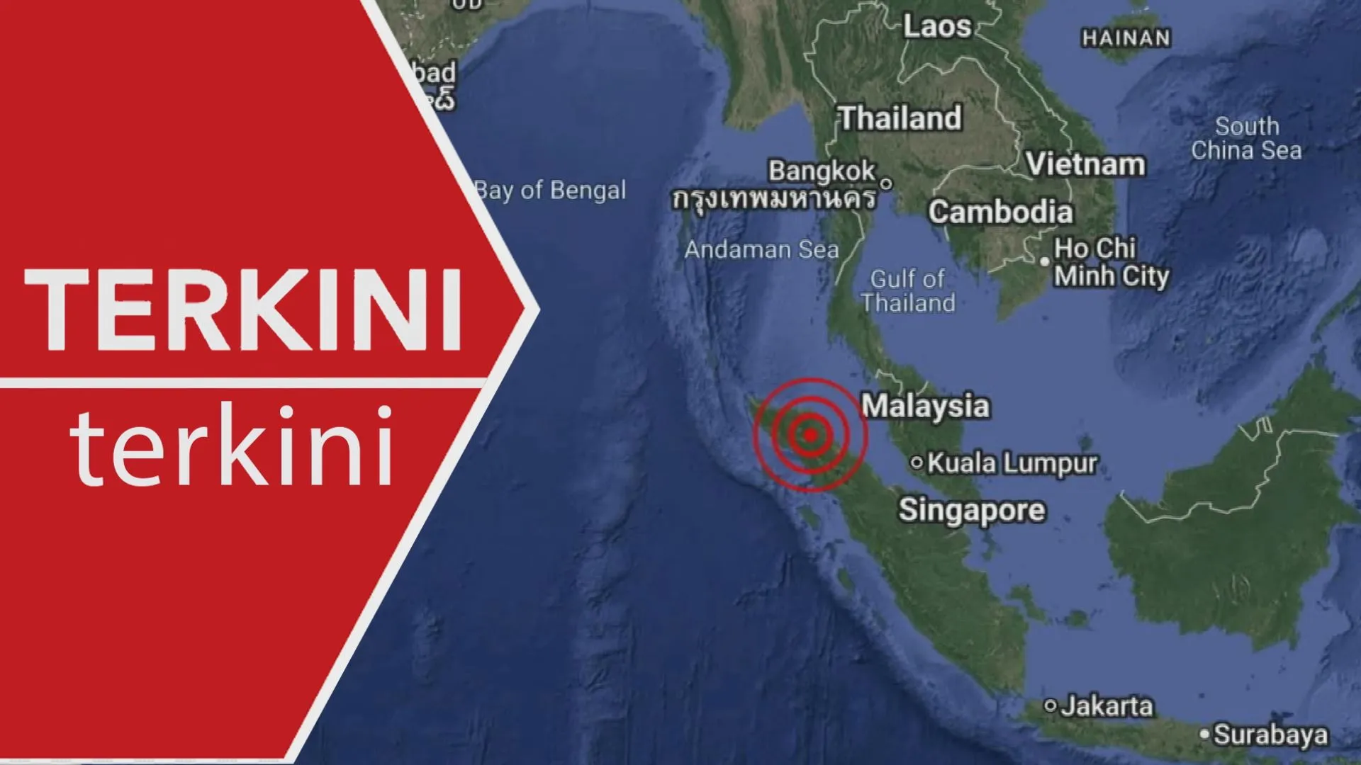 [TERKINI] Gempa bumi di utara Sumatera, gegaran turut dirasai di Malaysia