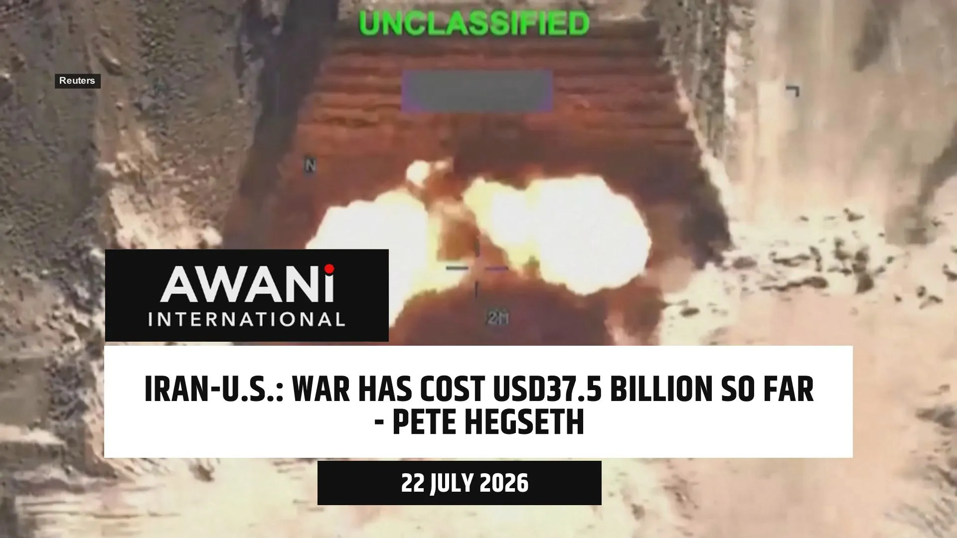 Iran war has cost Washington USD37.5 bil so far