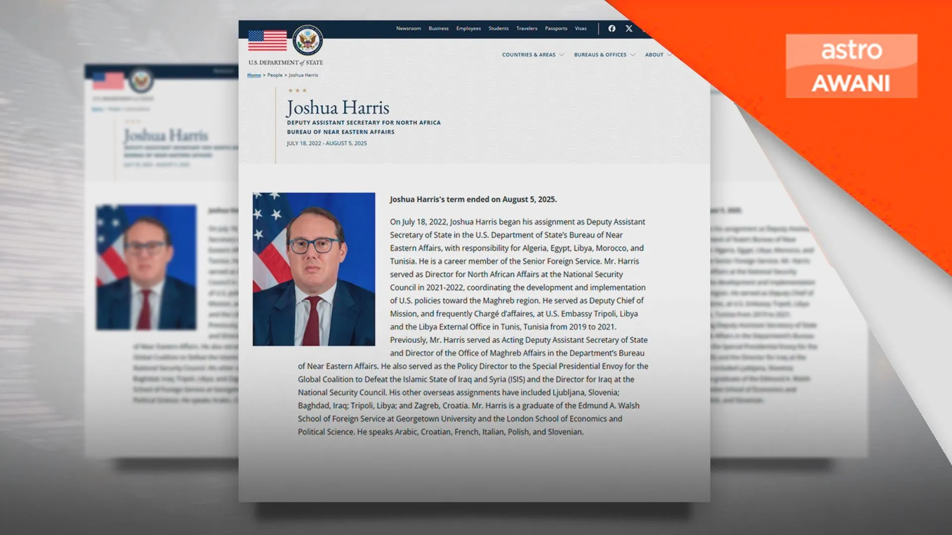 Joshua Harris dicalon sebagai Duta Besar AS ke Malaysia yang baharu