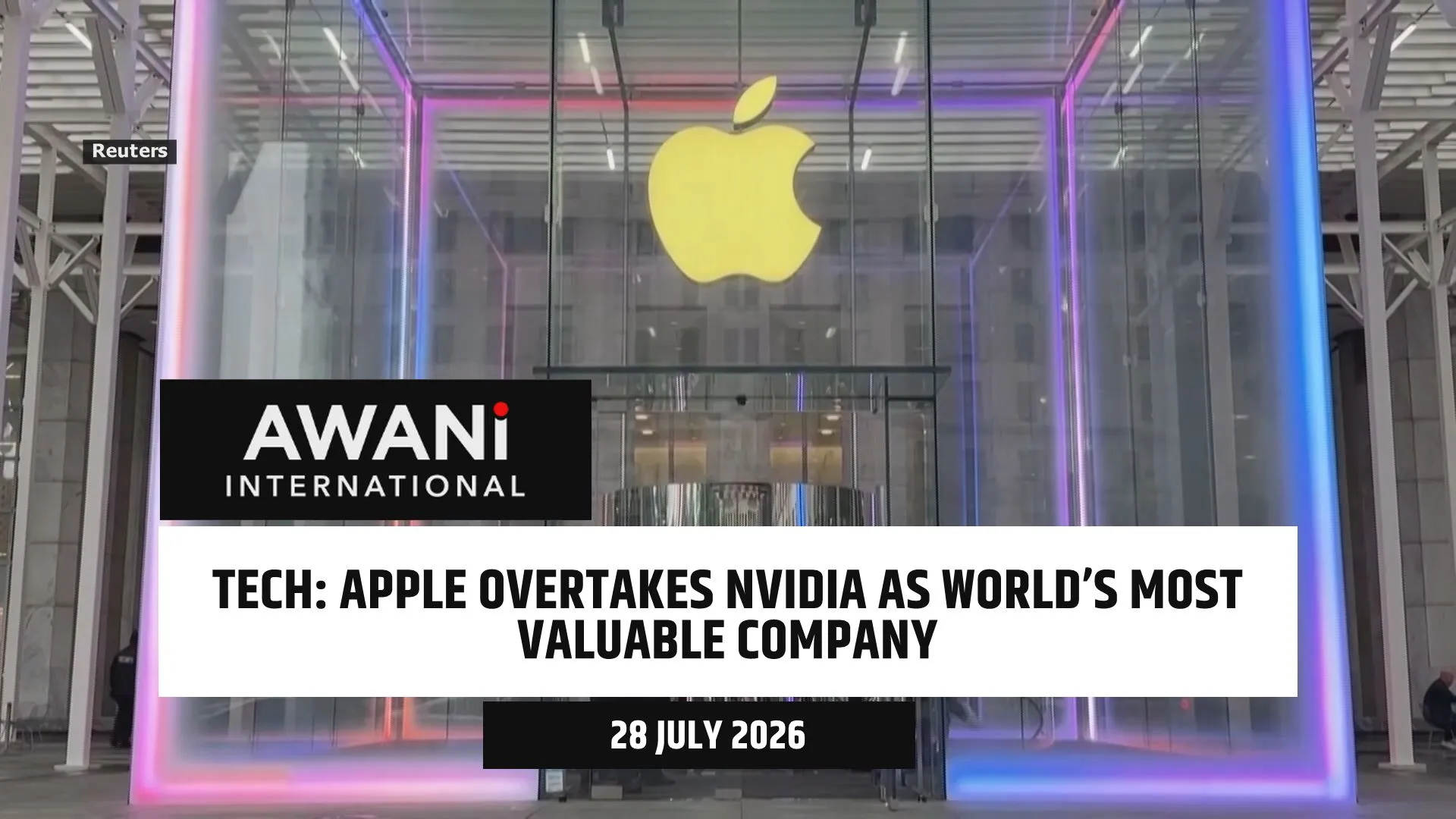 Apple retakes world's most valuable company title as AI doubts hit Nvidia
