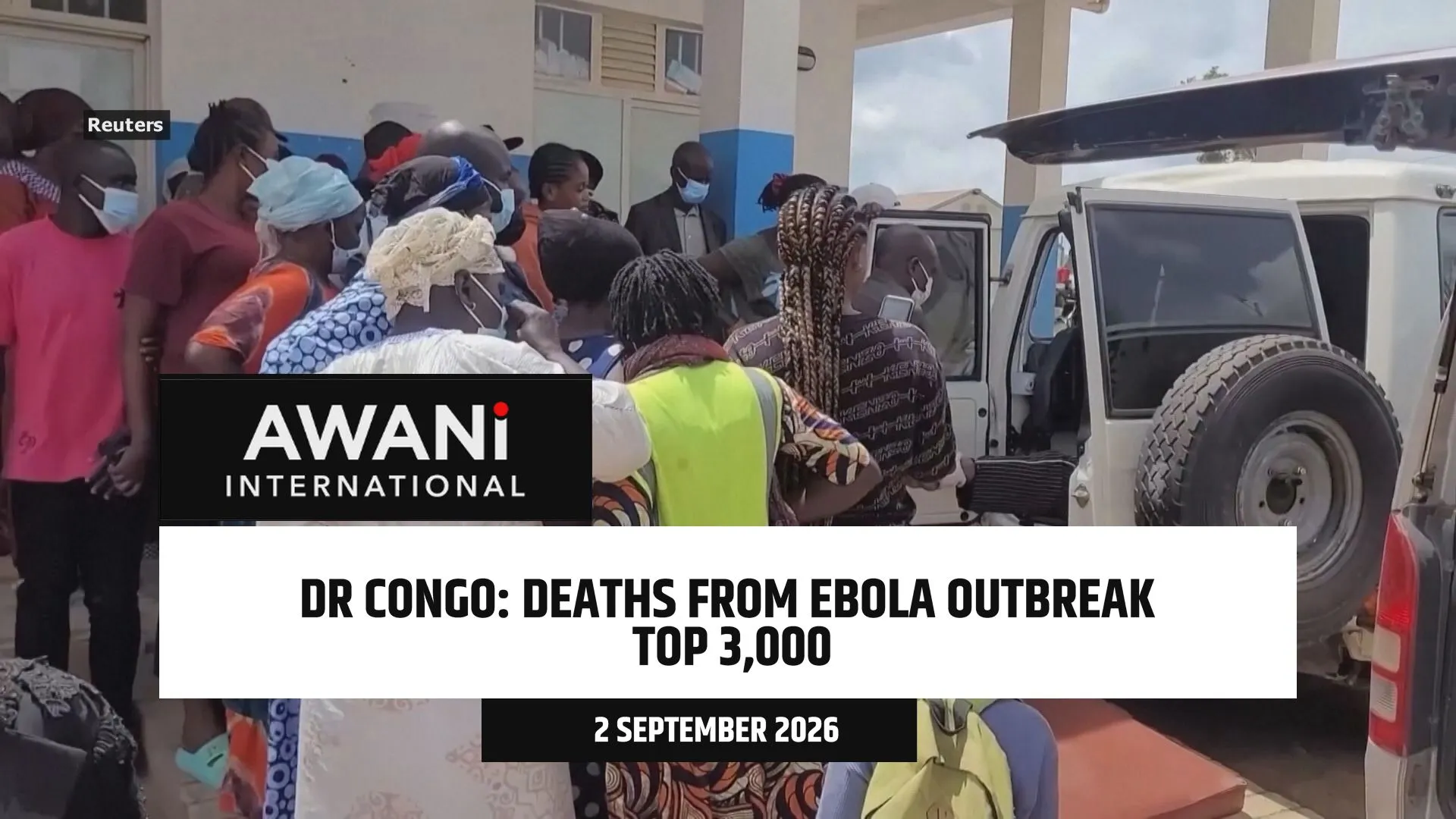 Deaths from DR Congo's ebola outbreak top 3,000