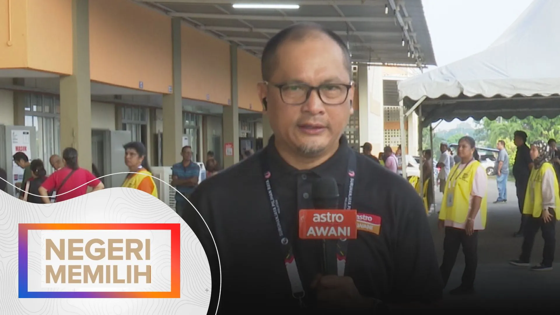 Perkembangan pusat mengundi di SJK (C) Kelpin, Seremban setakat 8 pagi