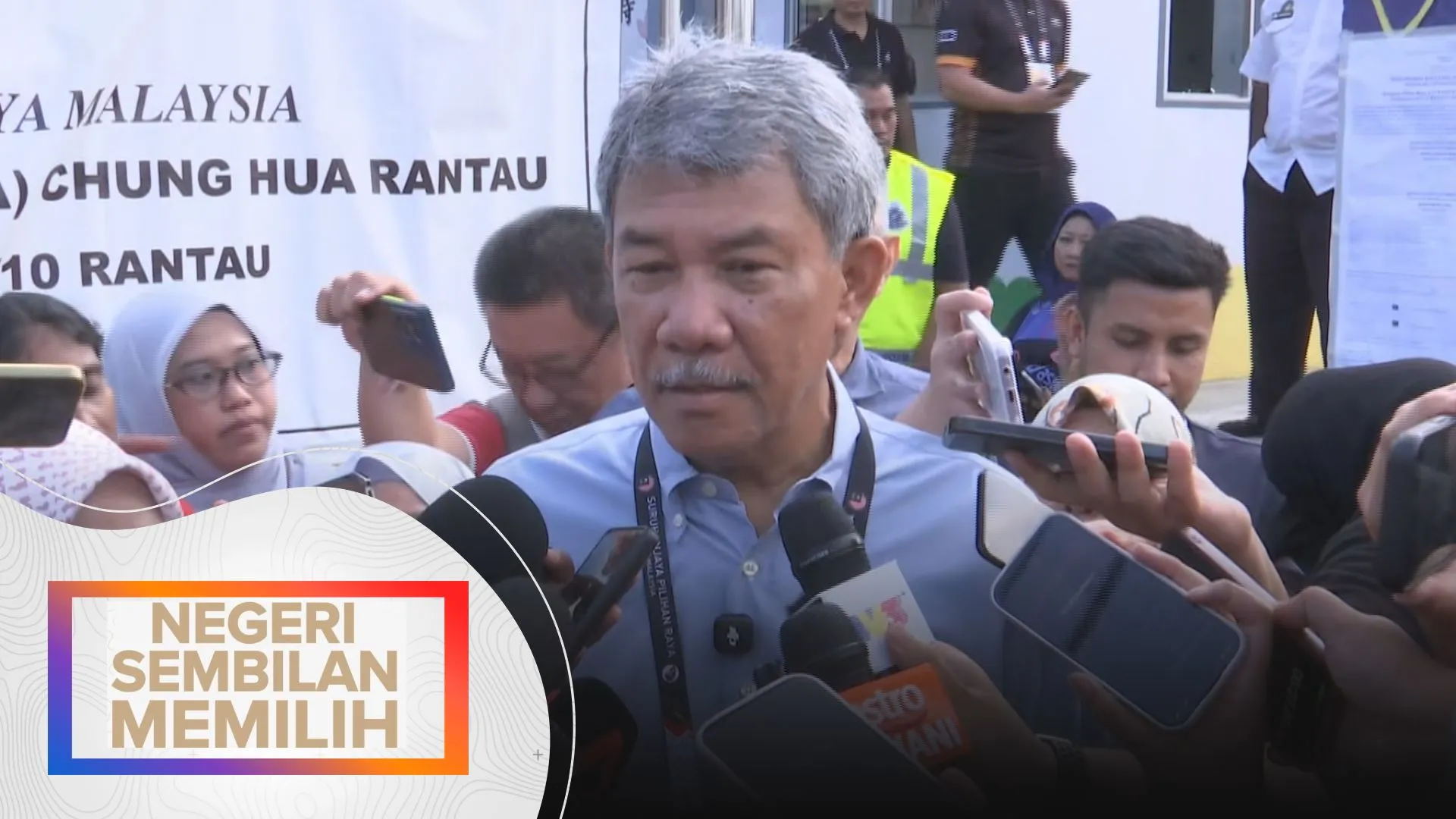 Proses pengundian di SJK (C) Chung Hua, Rantau