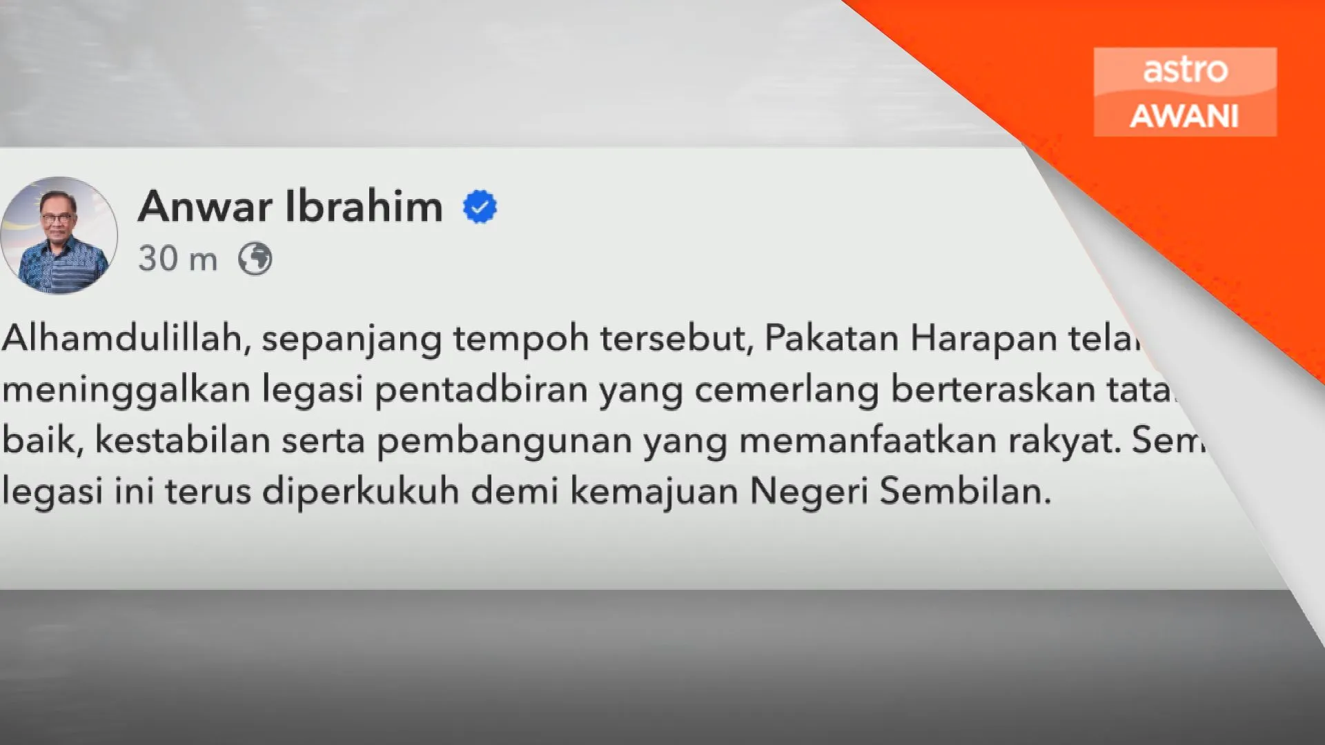 PH tinggalkan legasi pentadbiran cemerlang