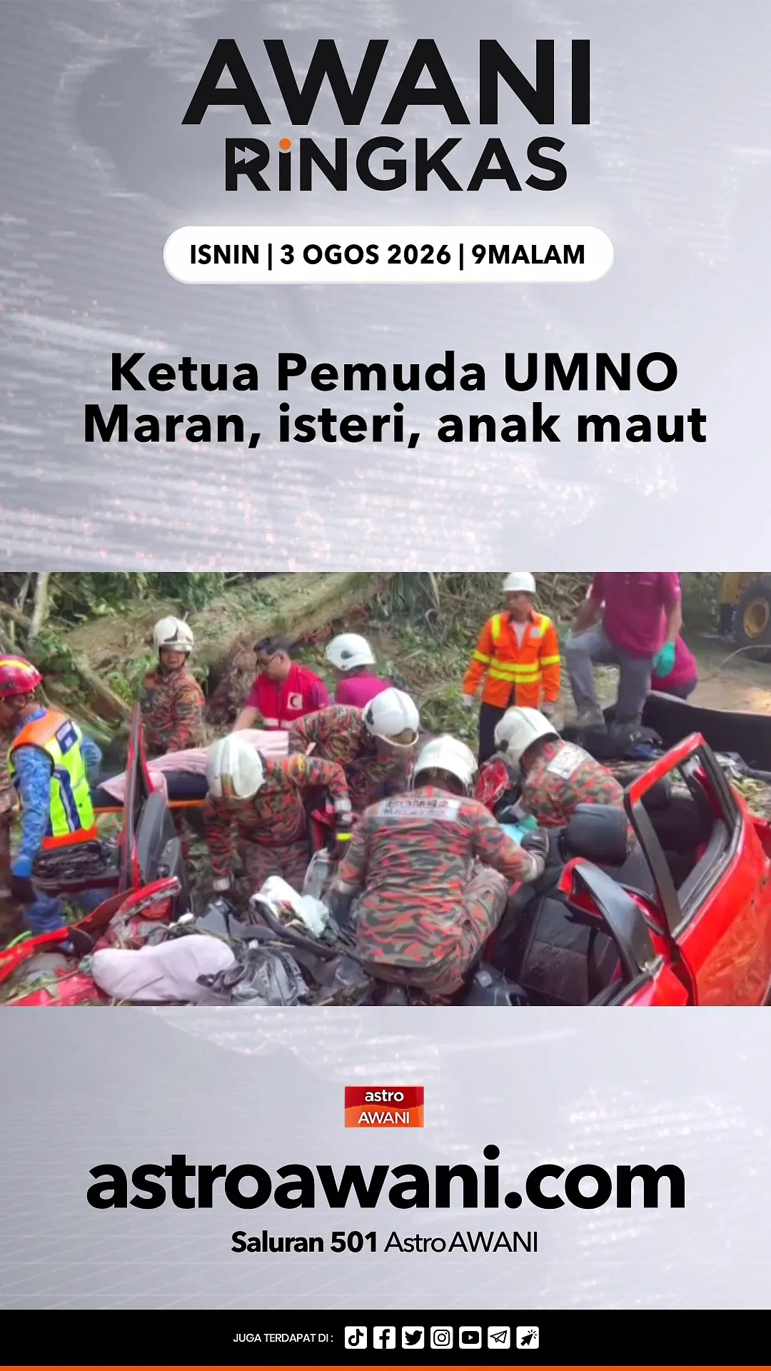 #AWANIRingkas 3 Ogos 2026 | 9PM