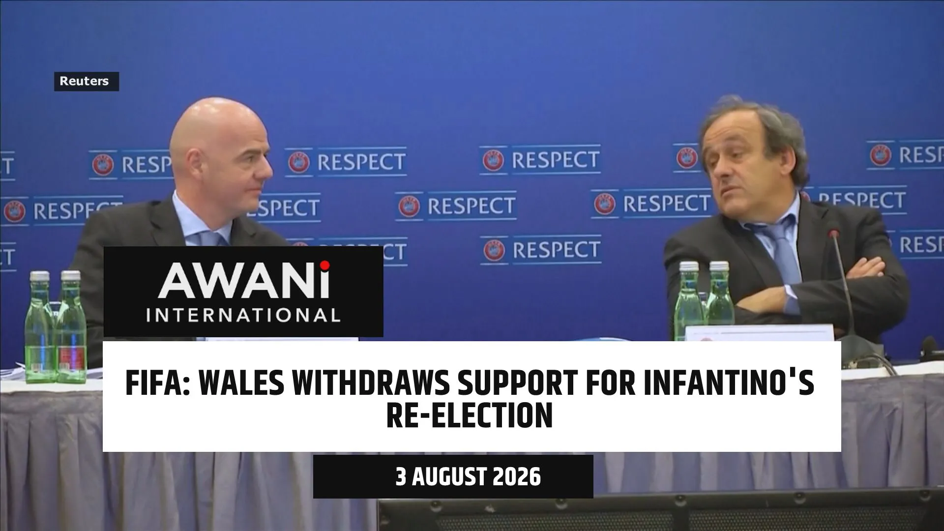 Wales withdraws support for Infantino's FIFA re-election