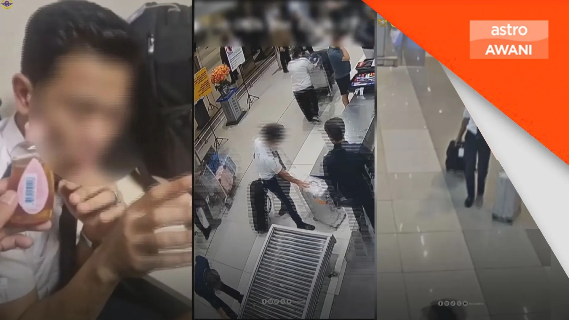 Kastam Indonesia dedah rakaman CCTV percubaan juruterbang Malaysia dituduh seludup dadah