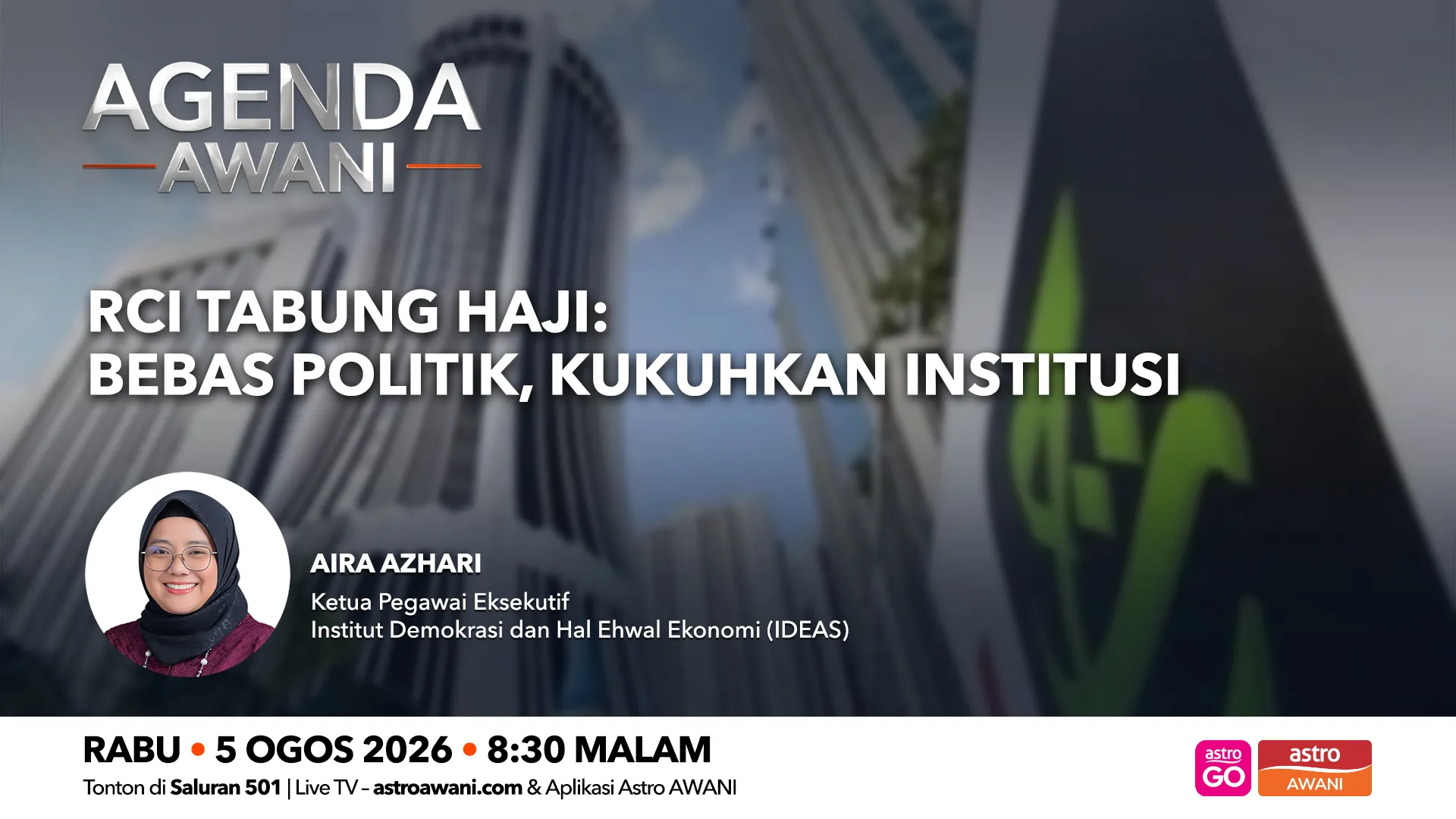 Agenda AWANI: RCI Tabung Haji | Bebas Politik, Kukuhkan Institusi