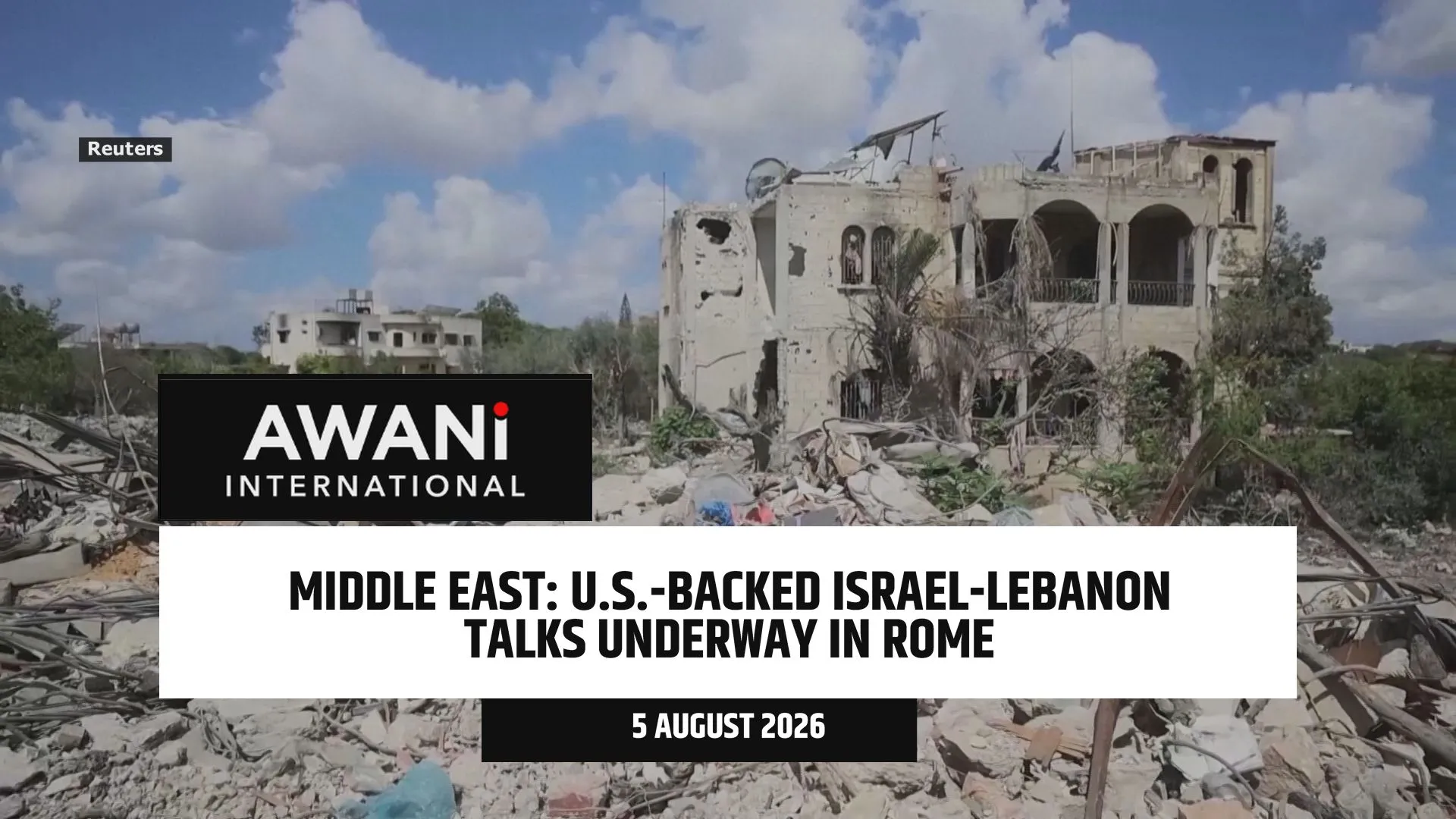 U.S.-backed Israel-Lebanon talks underway in Rome