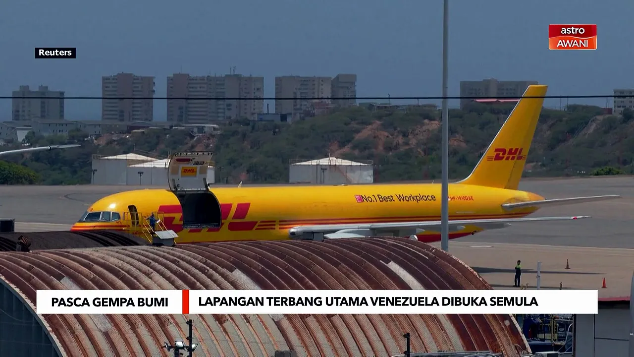Lapangan terbang utama Venezuela dibuka semula selepas gempa bumi