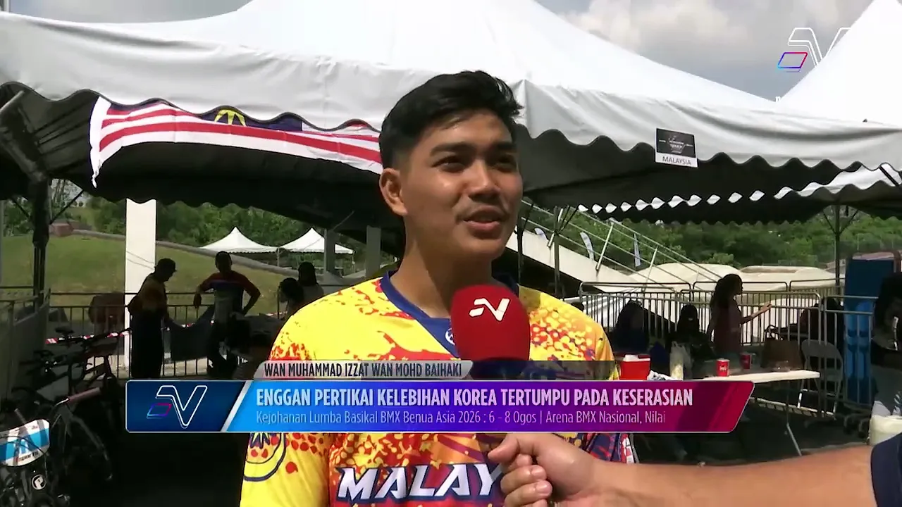 Muhammad Izzat terlepas podium dalam penampilan sulung di Kejohanan BMX Asia