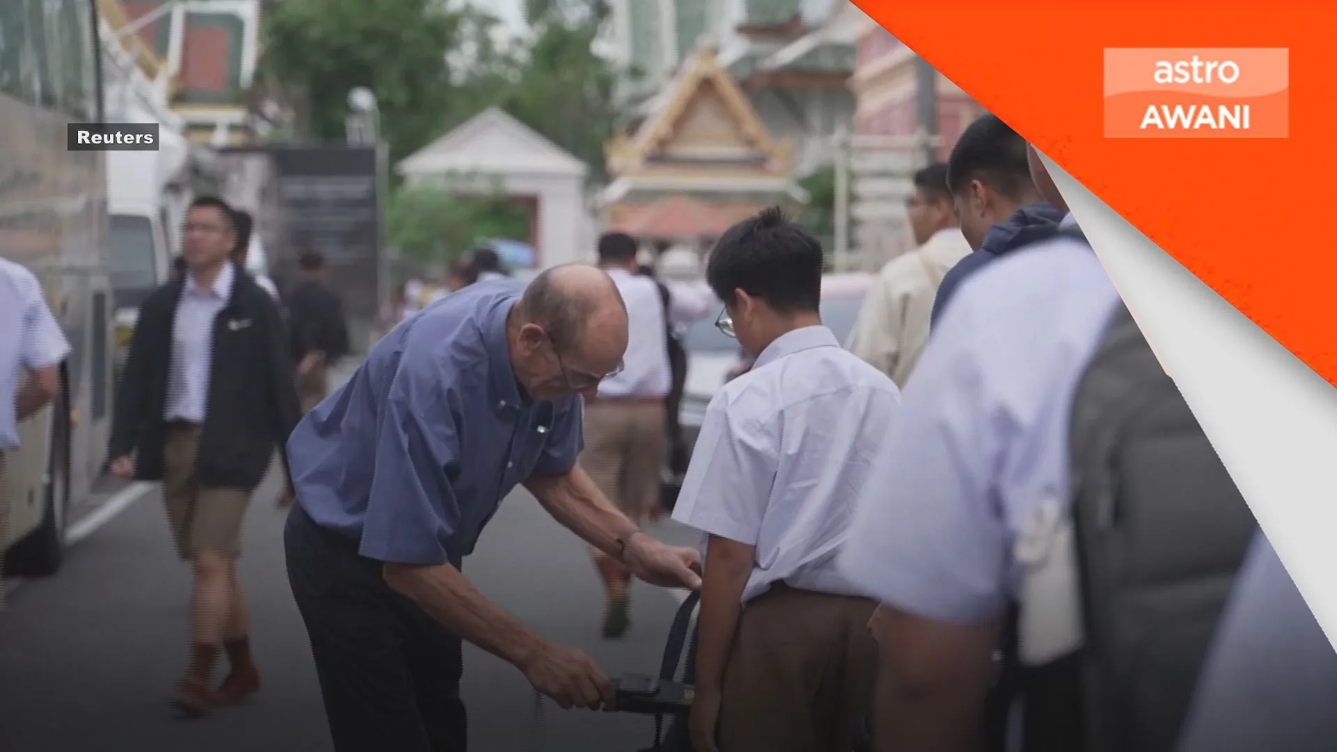 Sebuah sekolah di Bangkok tingkat tahap keselamatan