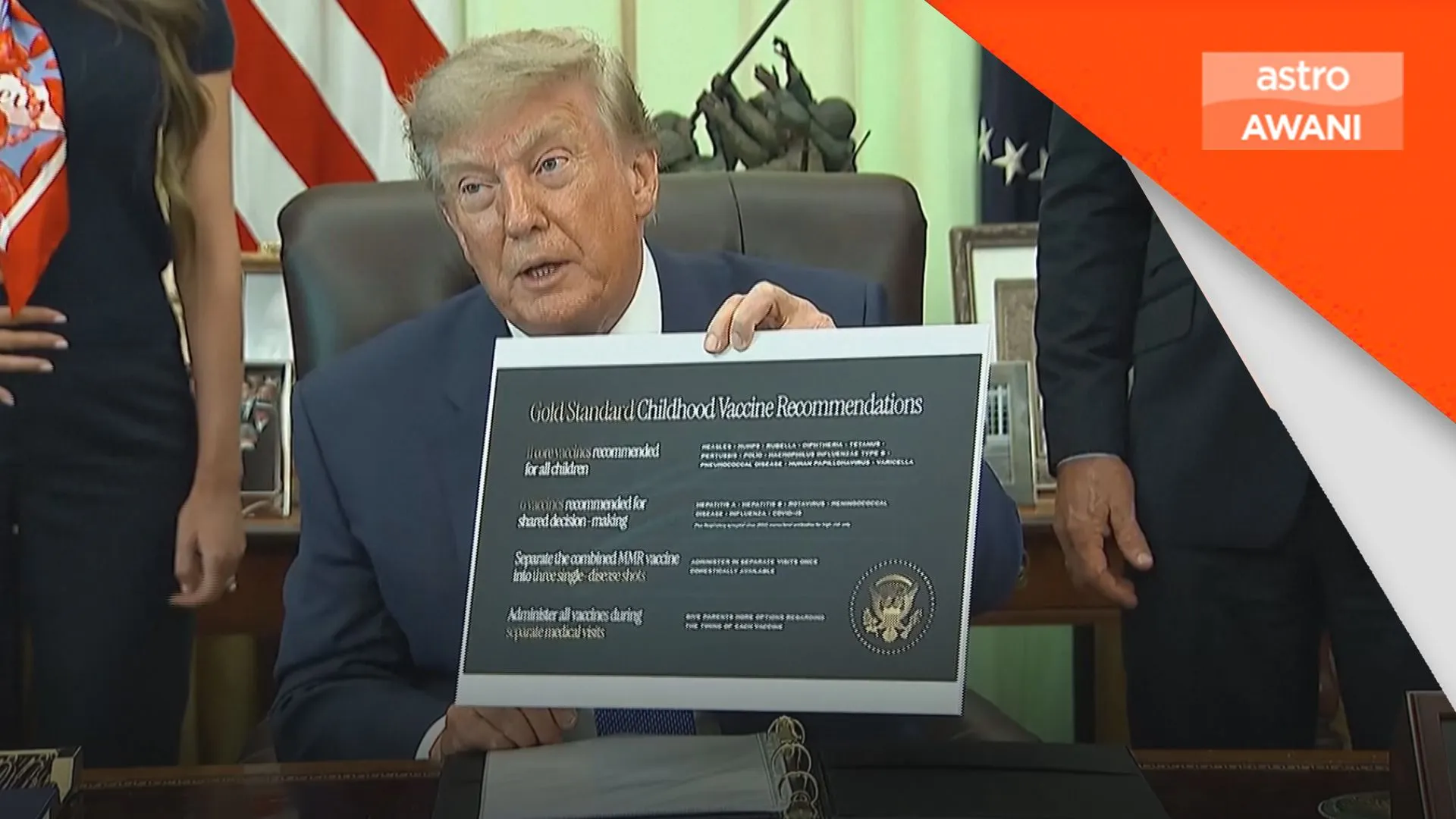 Trump arah kurangkan jadual vaksinasi kanak-kanak AS