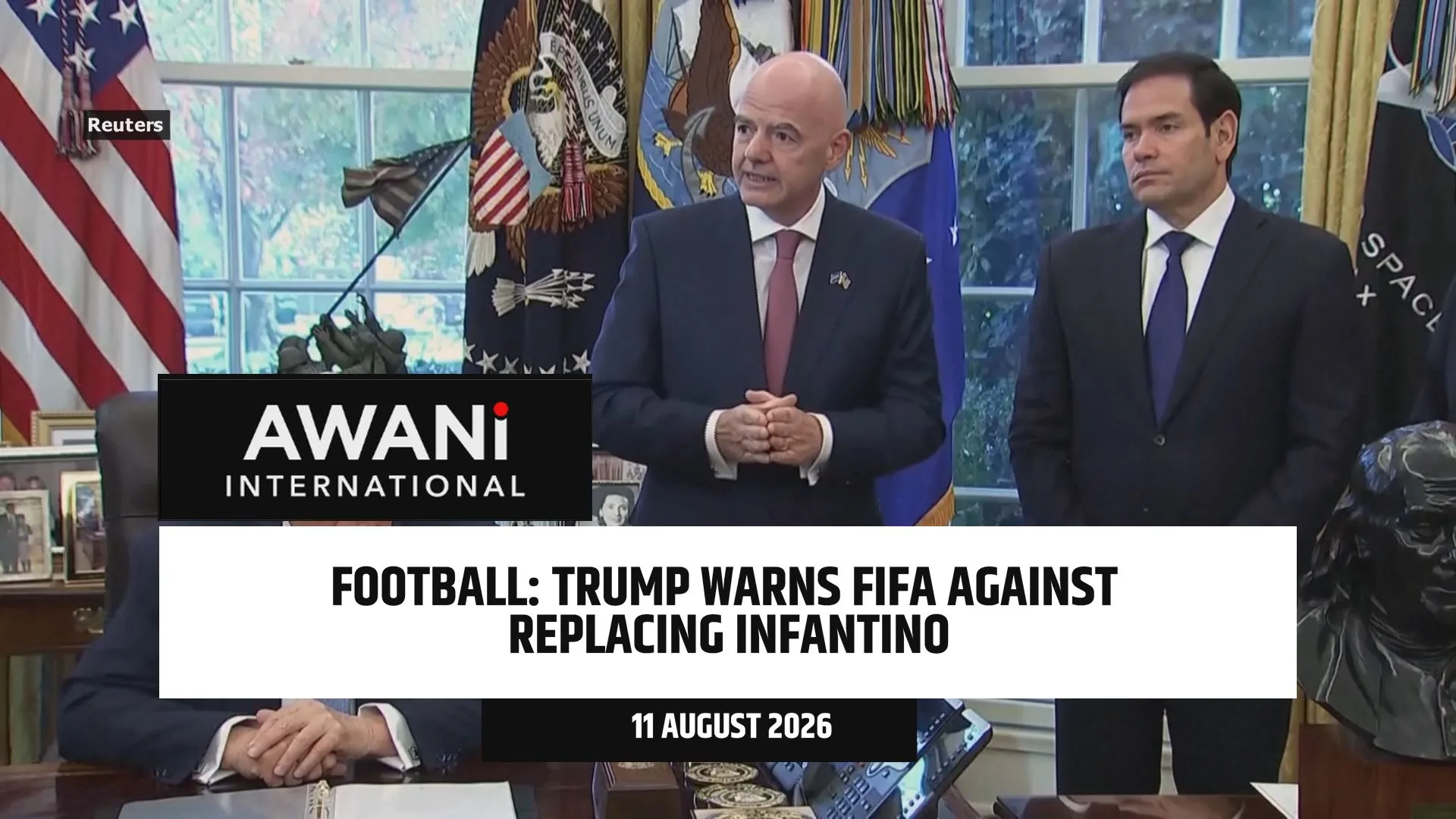 Football: Trump warns FIFA against replacing Infantino