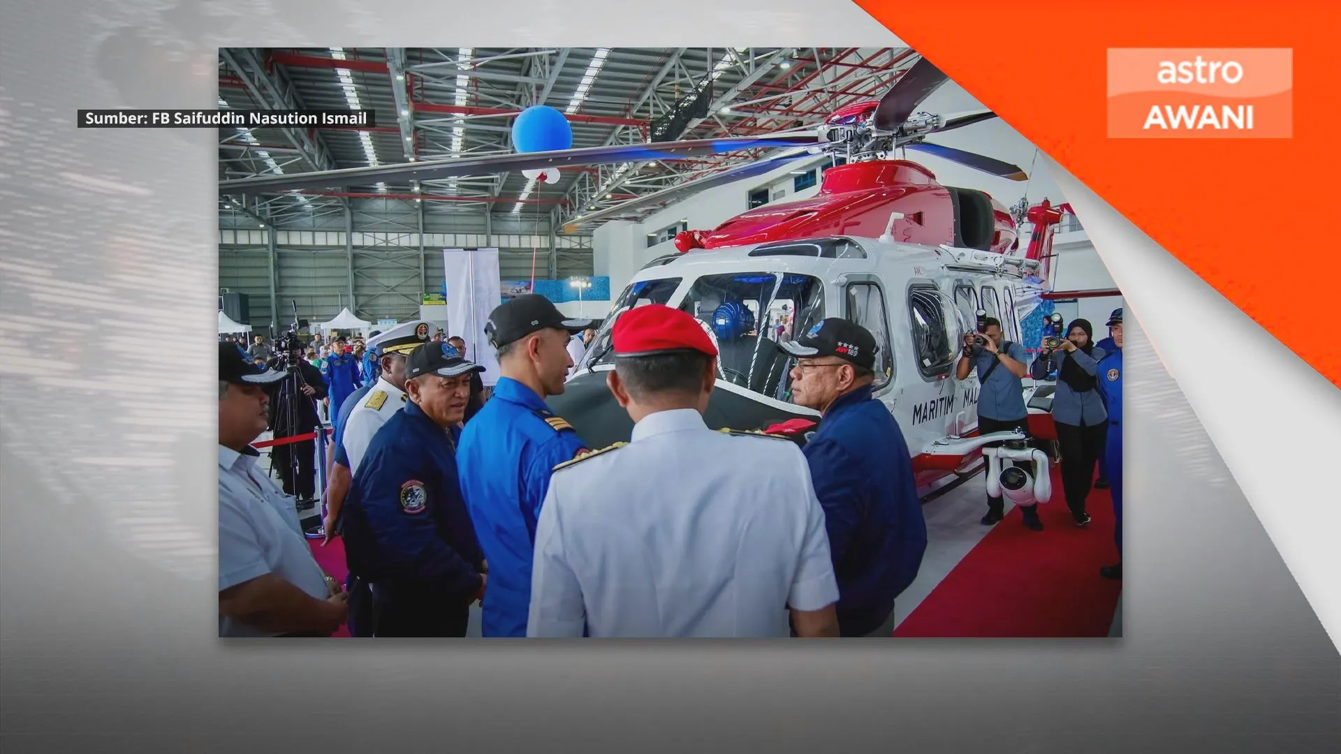 Tiga lagi helikopter AW189 Maritim Malaysia dijangka diterima pada Disember