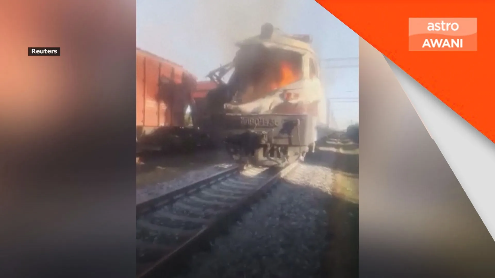 Serangan dron ragut nyawa dua kru kereta api di Odesa