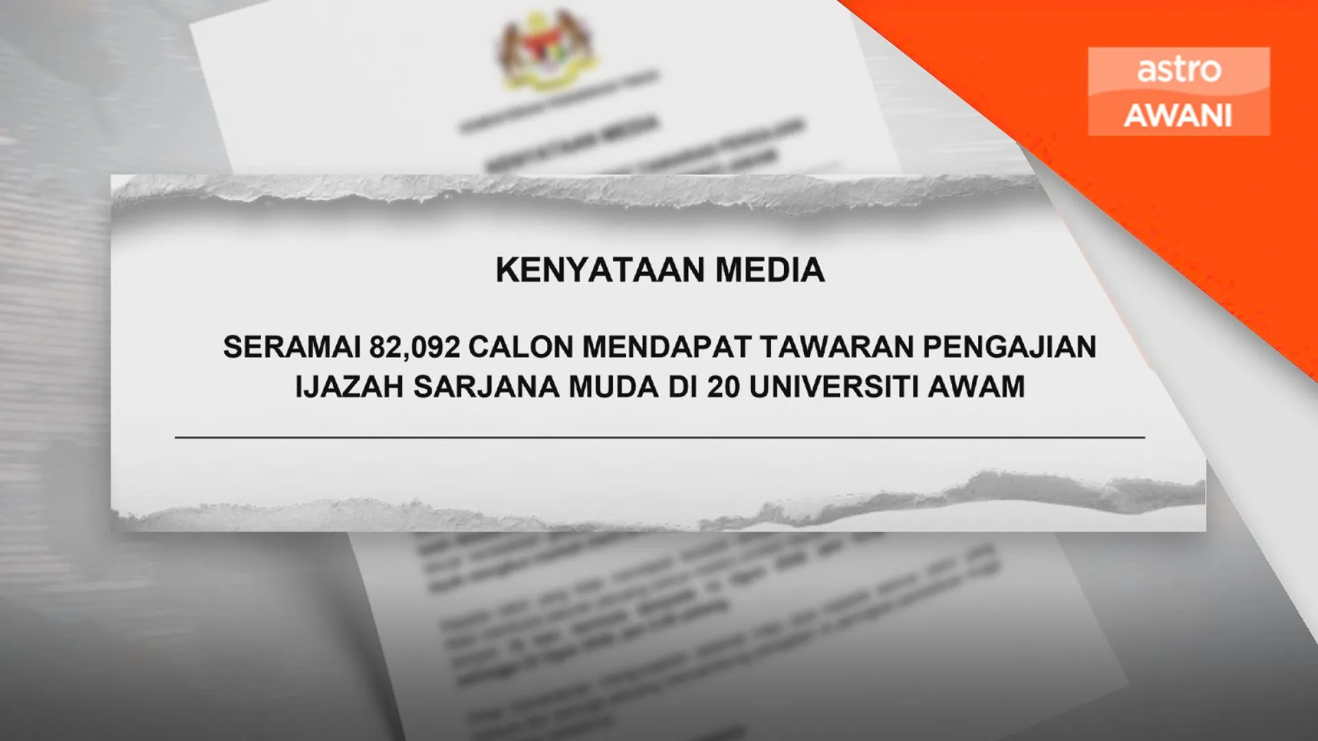 82,092 calon ditawar tempat di universiti awam