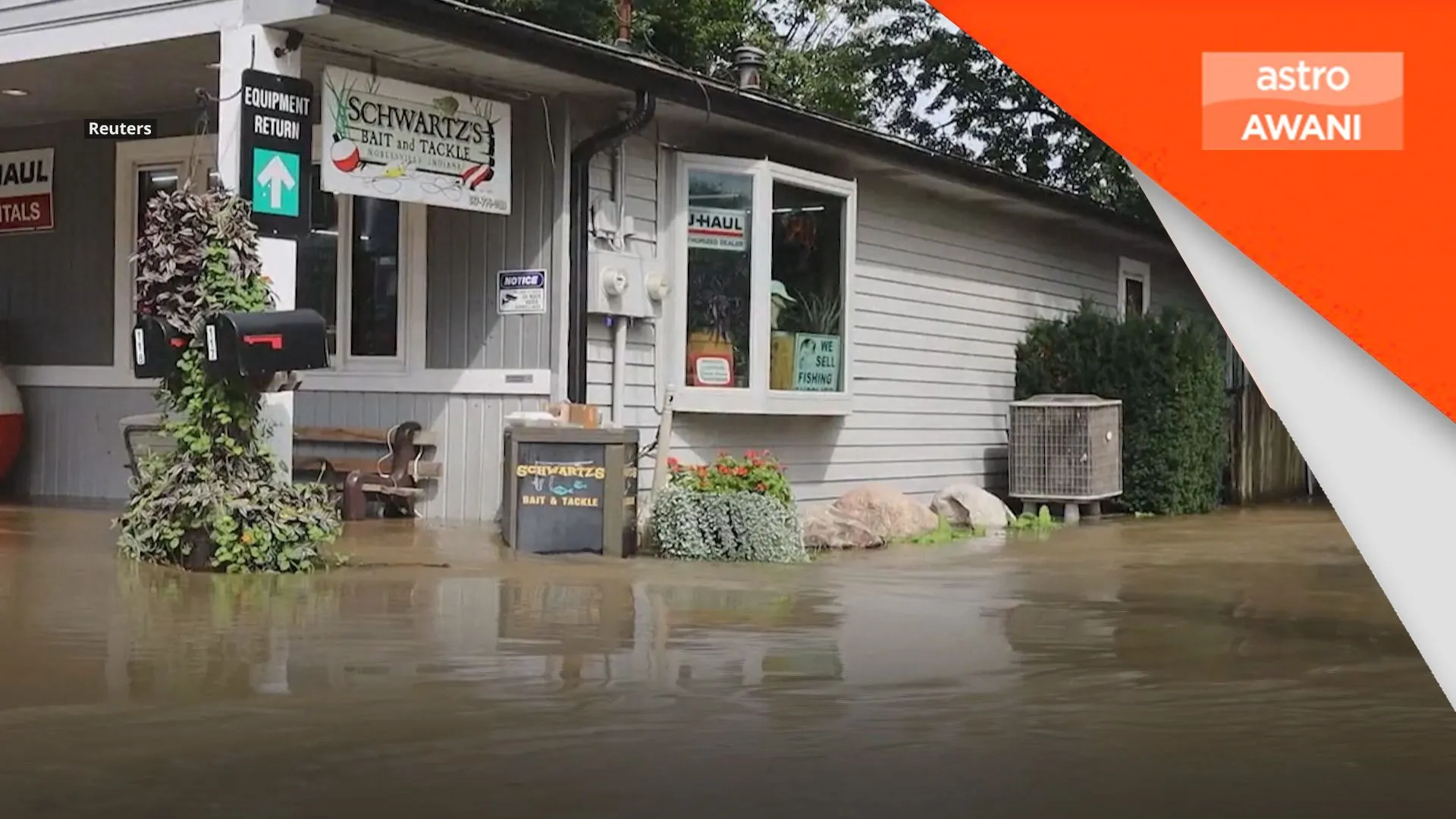 Hujan lebat, Indiana dilanda banjir terburuk