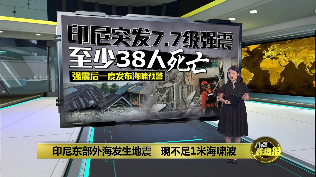 印尼东部外海发生地震   现不足1米海啸波