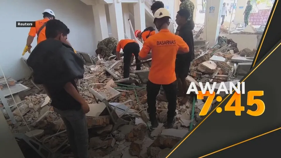 Gempa 7.7 : mangsa terperangkap, hospital rosak teruk