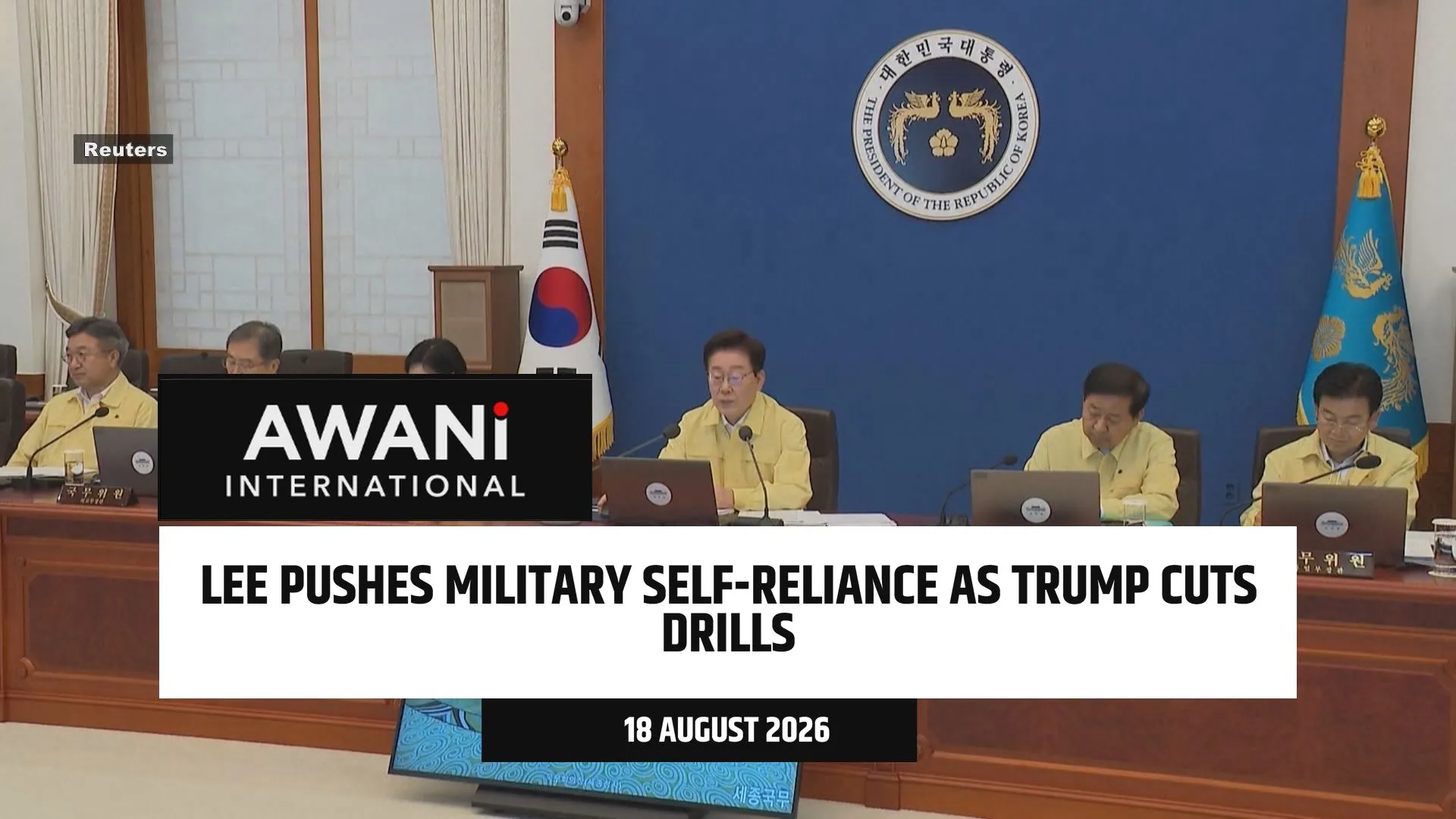 Lee pushes military self-reliance as Trump cuts drills