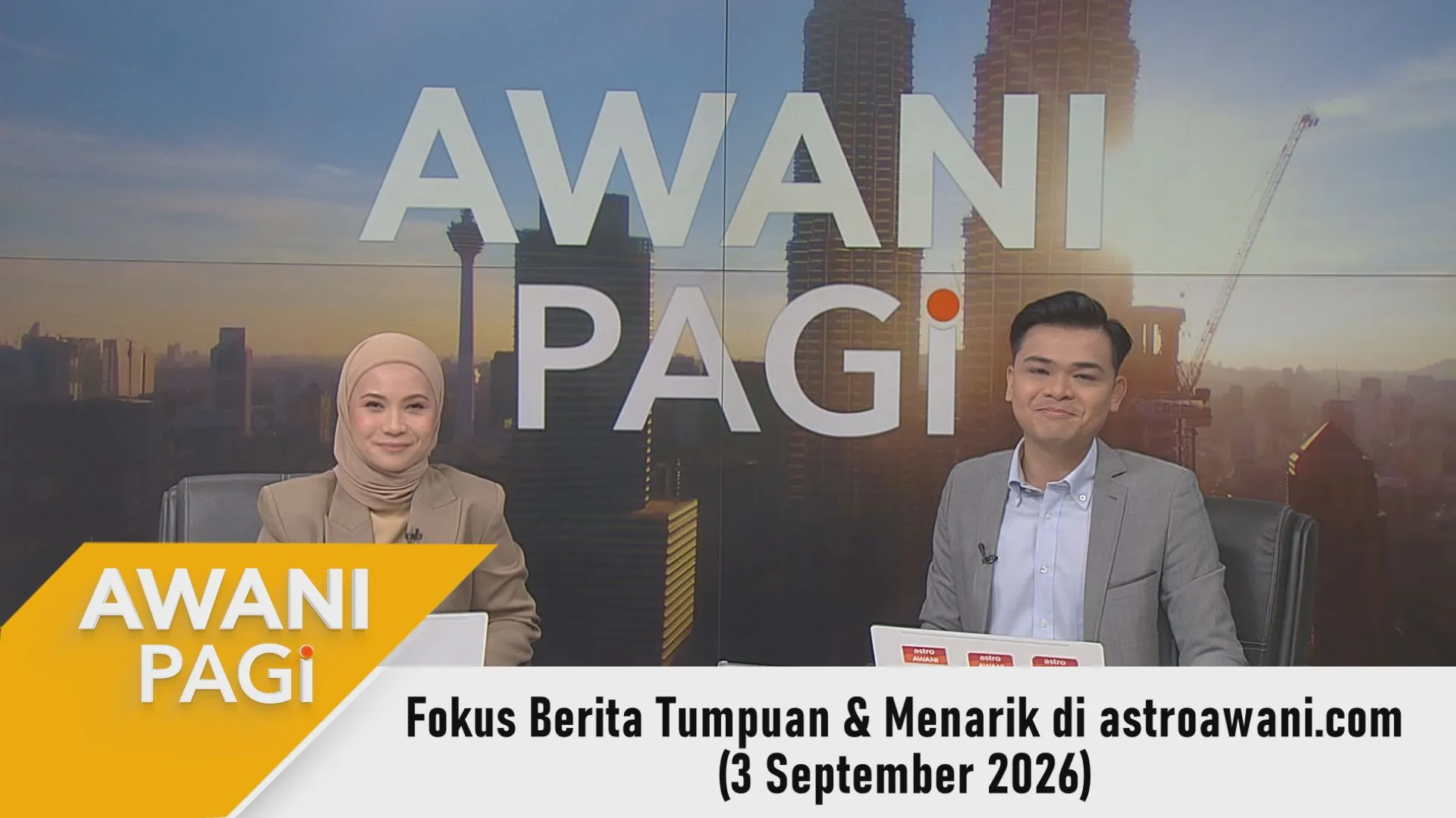 AWANI Pagi: Berita tumpuan & menarik di astroawani.com [3 September 2026]