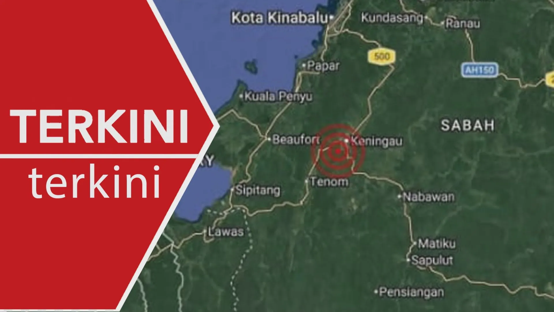 [TERKINI] Gempa bumi lemah di Keningau, Sabah