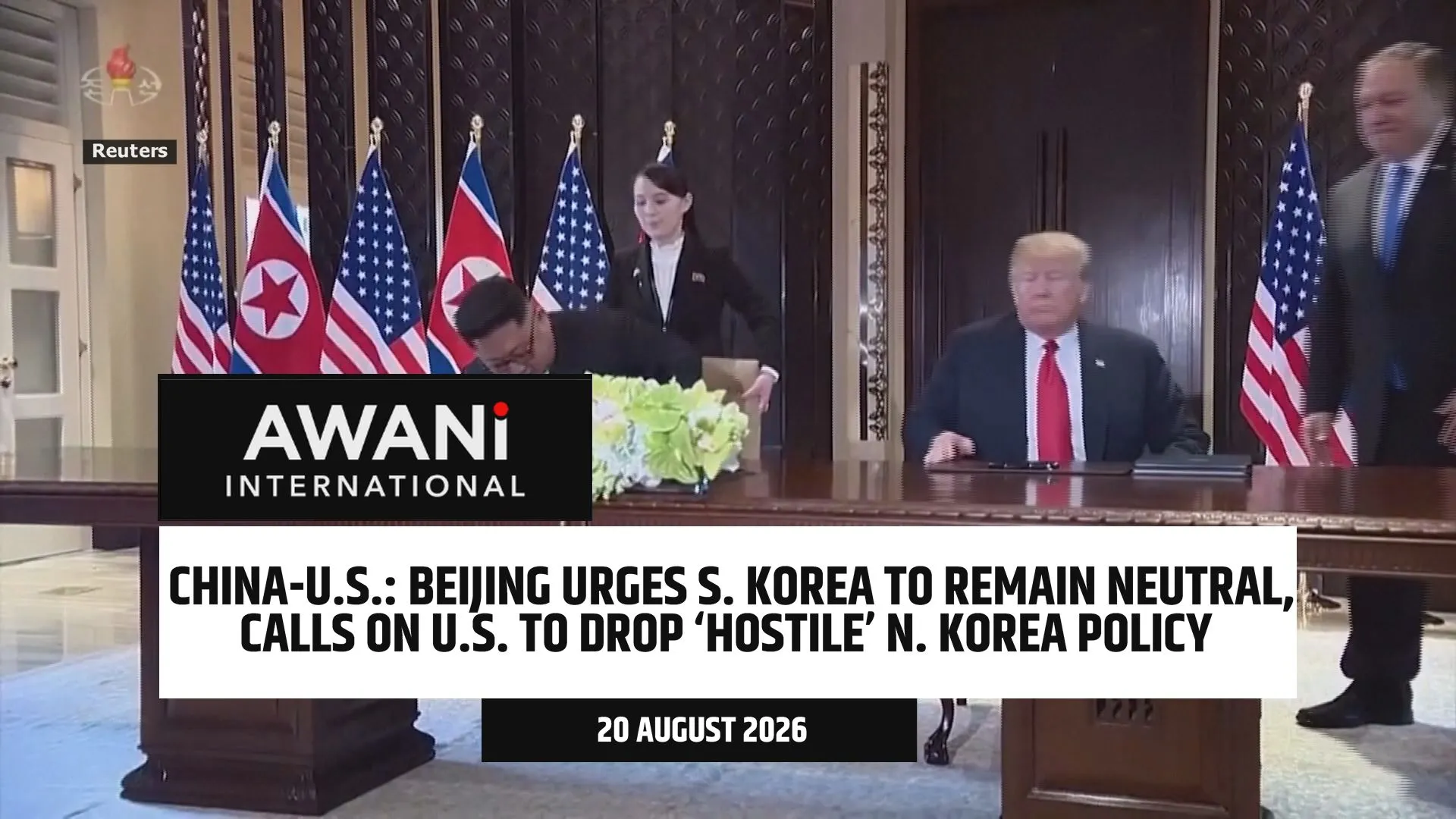 Beijing urges S. Korea to remain neutral, calls on U.S. to drop ‘hostile’ N. Korea policy