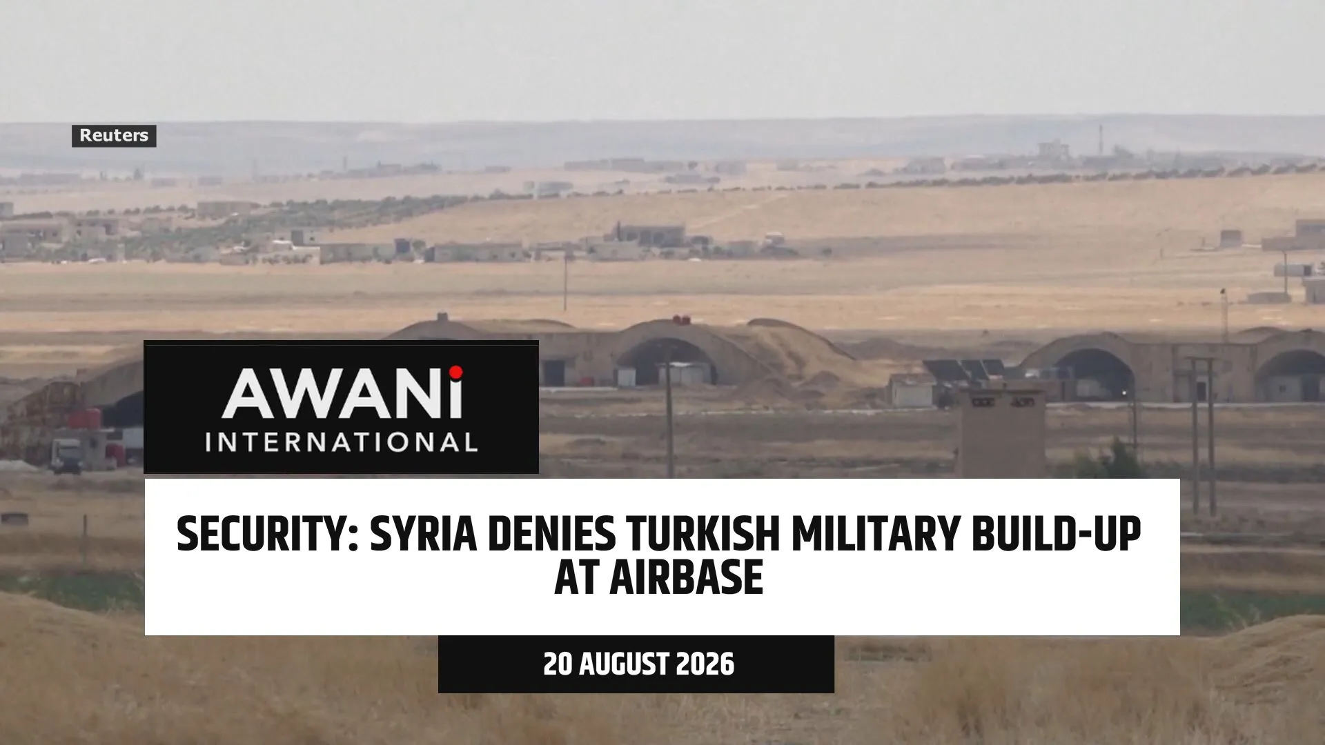Syria denies Turkish military build-up at airbase