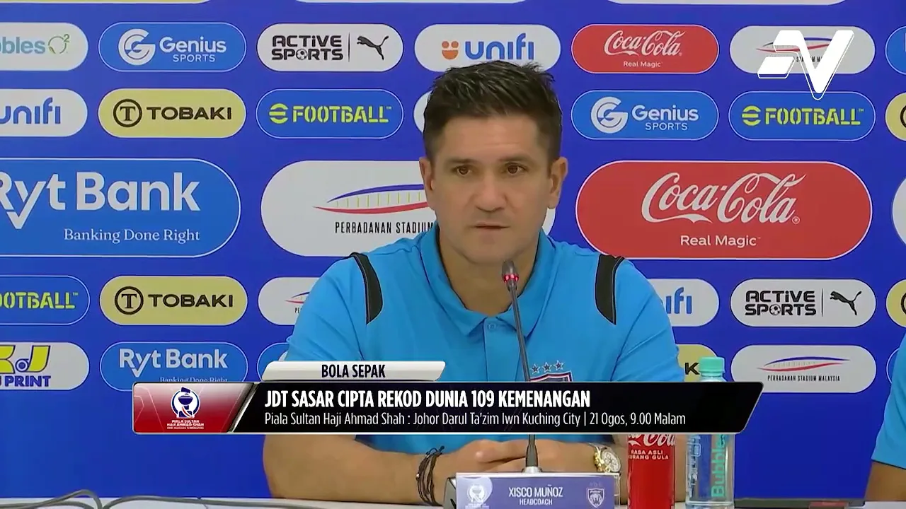 JDT sasar cipta rekod dunia 109 kemenangan