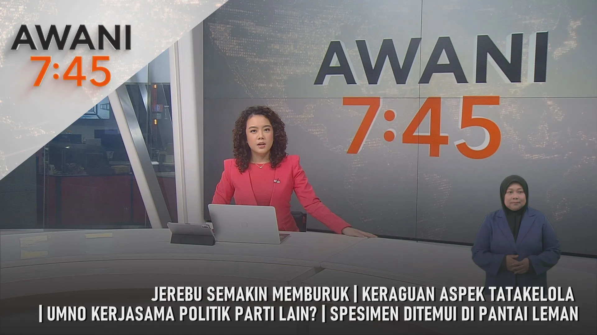 AWANI 7:45 [20/8/2026] – Jerebu Semakin Memburuk | Keraguan Aspek Tatakelola | UMNO Kerjasama Politik Parti Lain? | Spesimen Ditemui Di Pantai Leman
